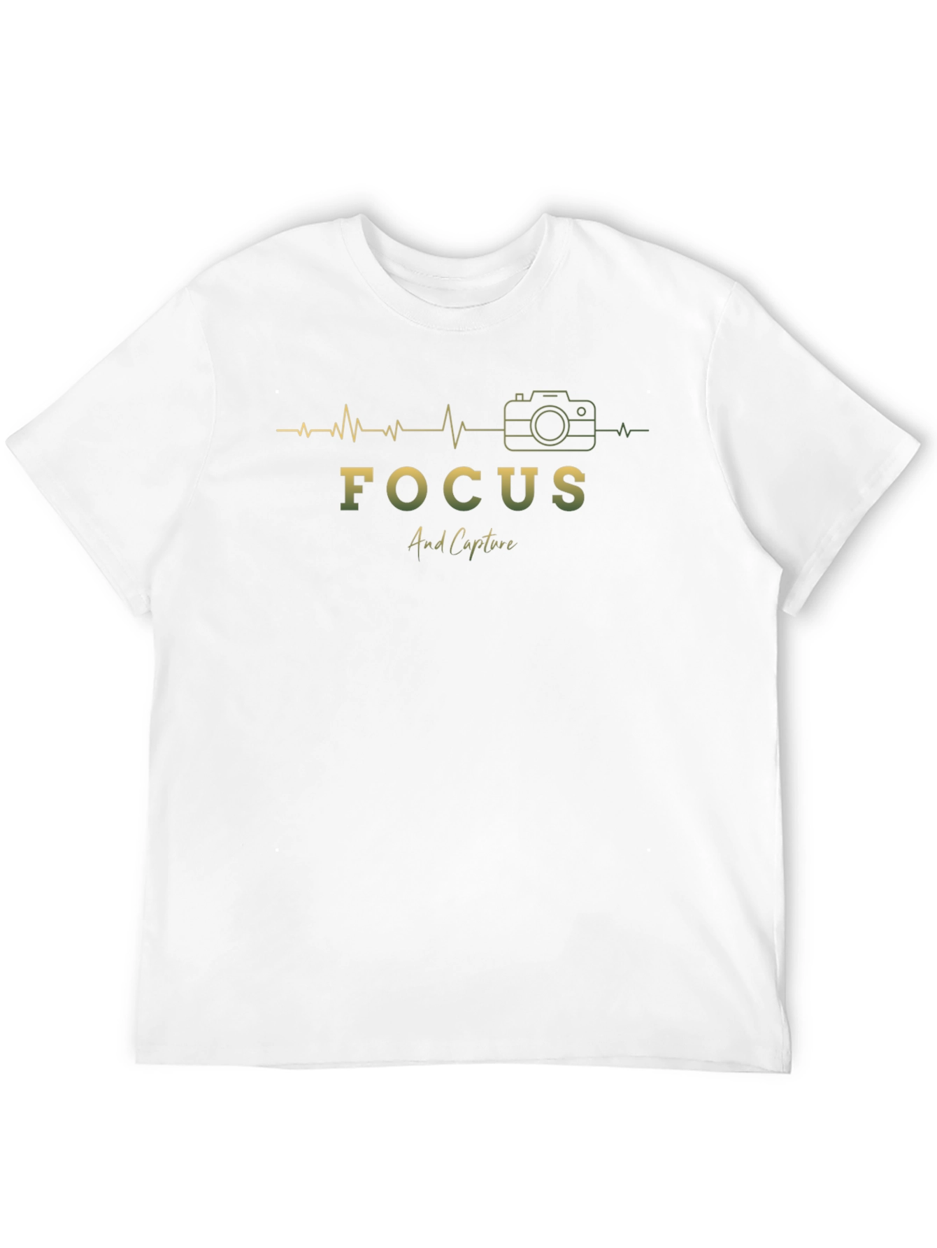Focus and Capture Black Graphic T-Shirt