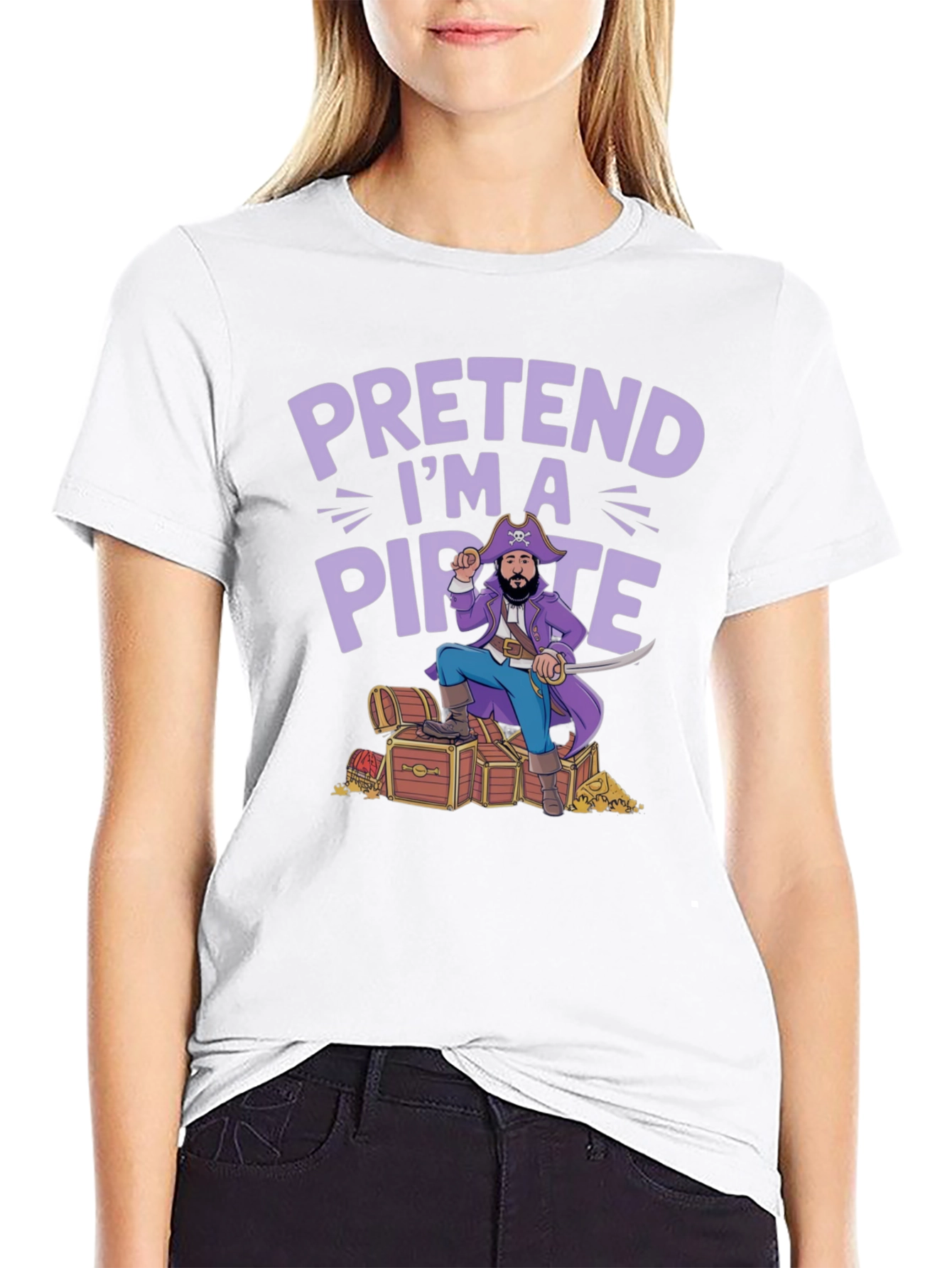 Pretend Im a Pirate T-Shirt - Funny Costume Tee