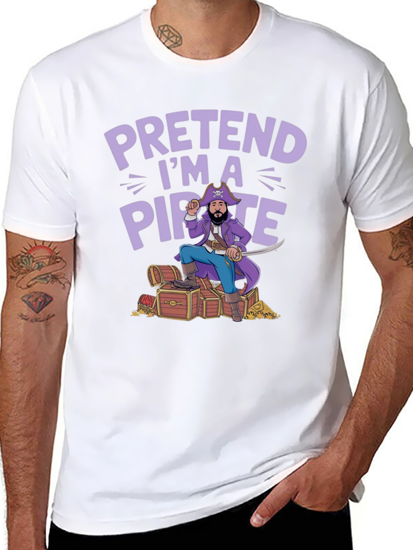 Pretend Im a Pirate T-Shirt - Funny Costume Tee