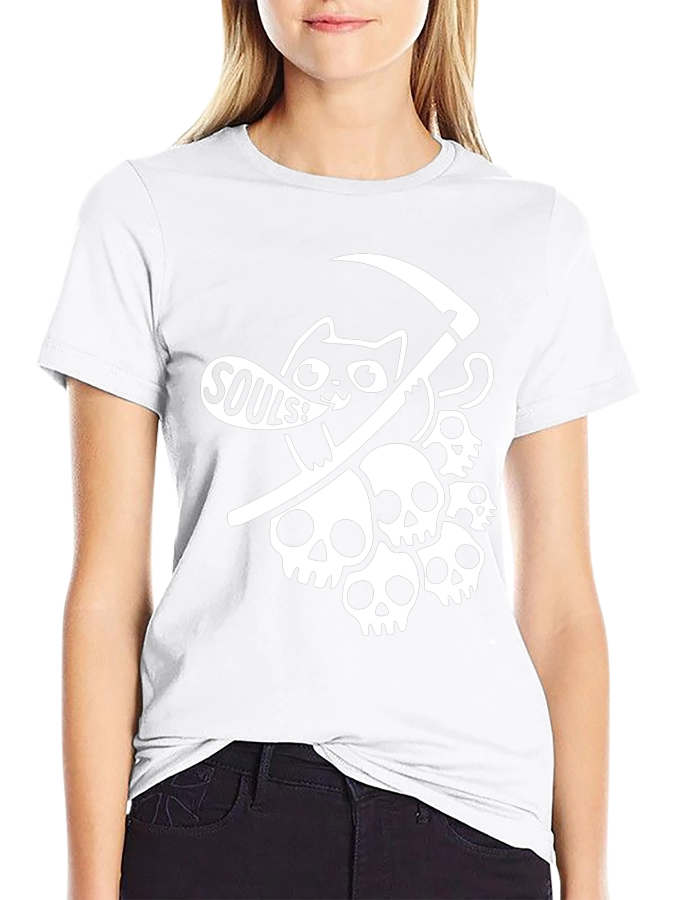 Grim Reaper Cat T-Shirt - Souls!