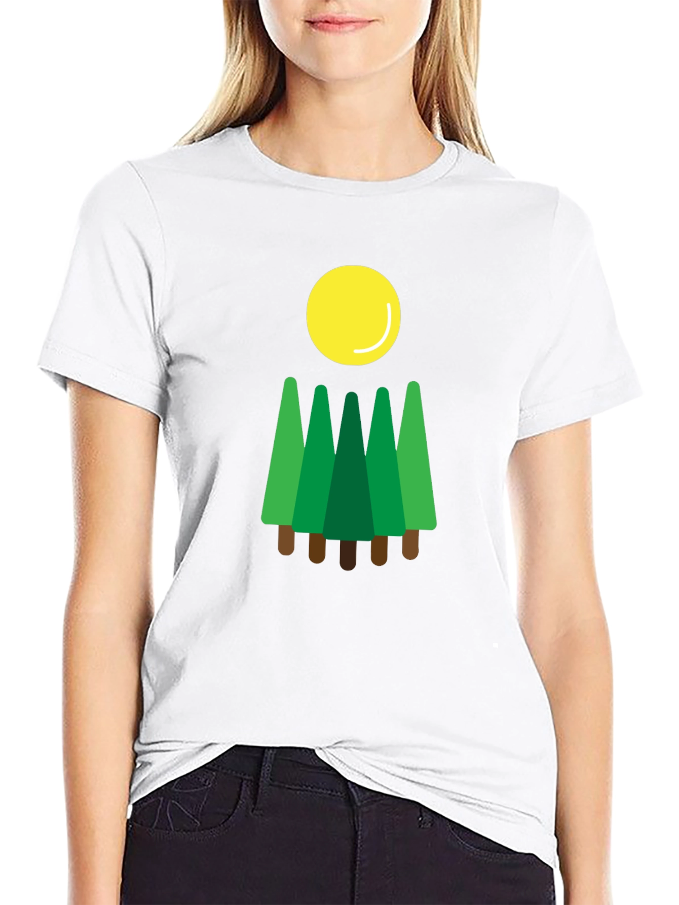 Forest Sun T-Shirt Nature Graphic Tee
