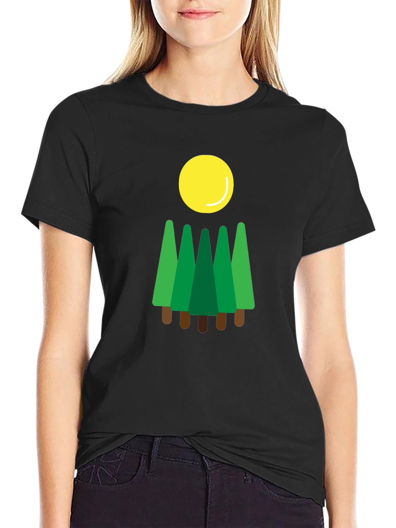 Forest Sun T-Shirt Nature Graphic Tee