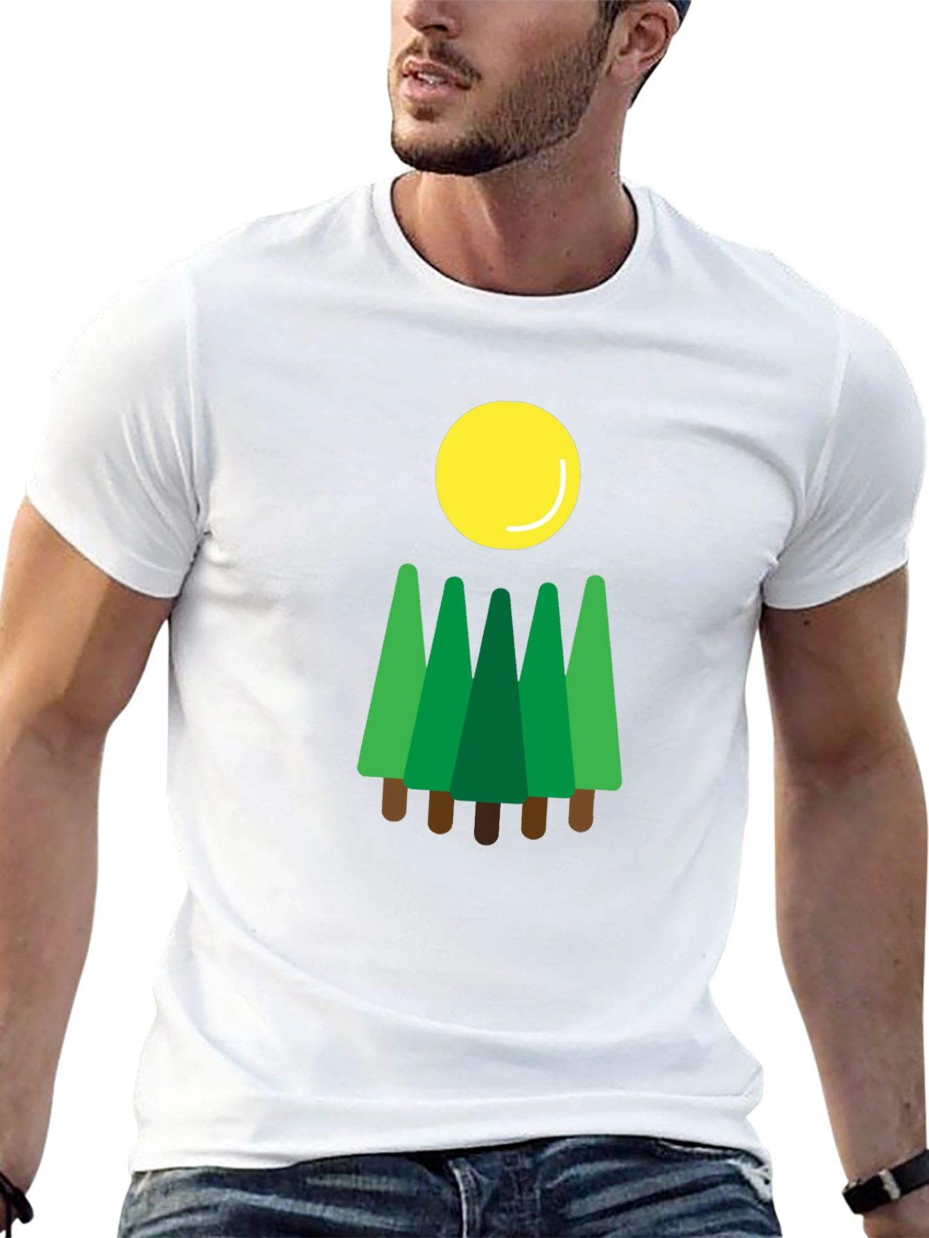 Forest Sun T-Shirt Nature Graphic Tee