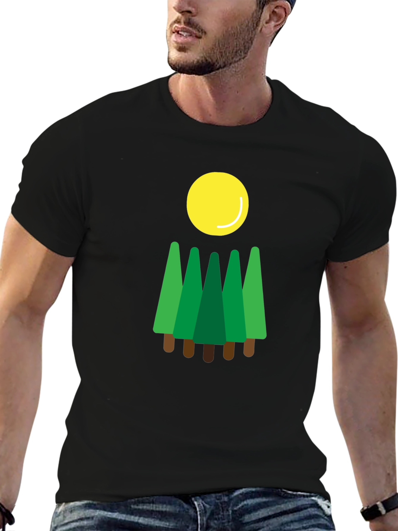 Forest Sun T-Shirt Nature Graphic Tee