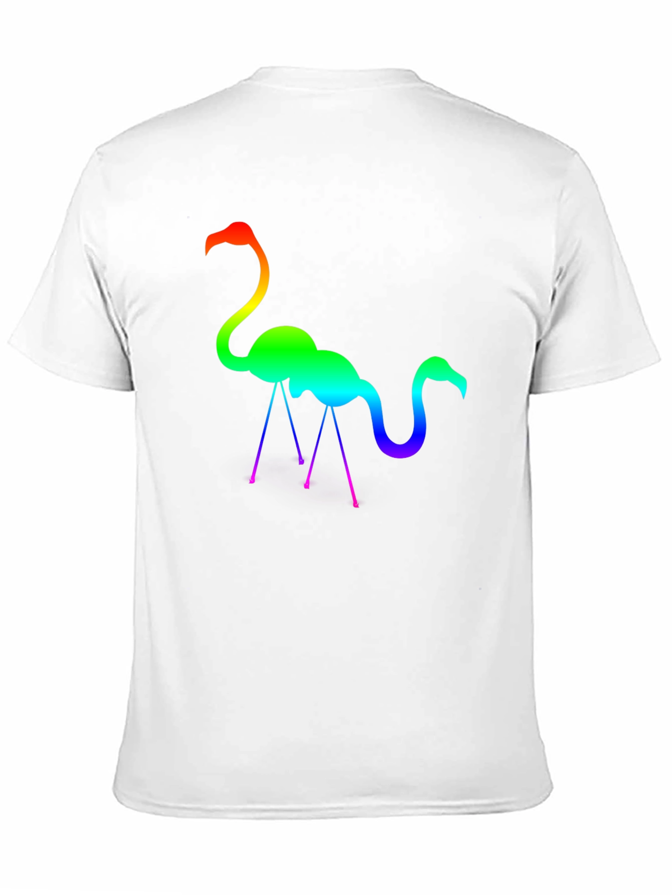 Rainbow Flamingo Graphic Tee - Stylish Cotton T-Shirt