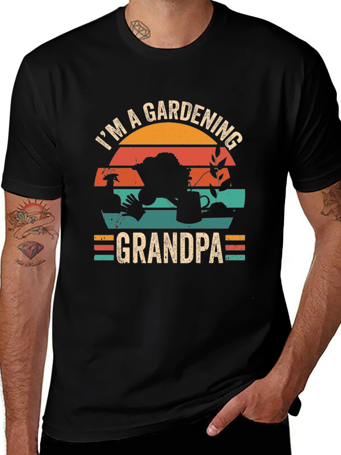 Gardening Grandpa T-Shirt - Retro Style