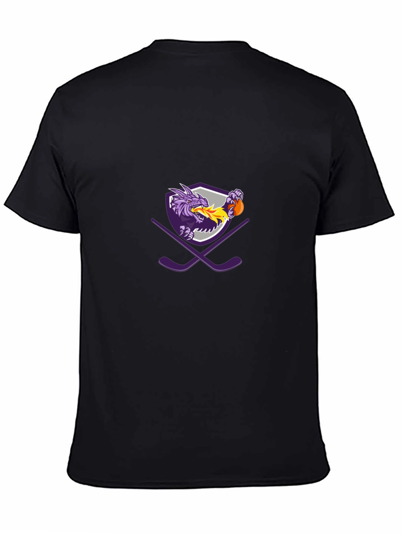 Dragon Hockey Team Black T-Shirt