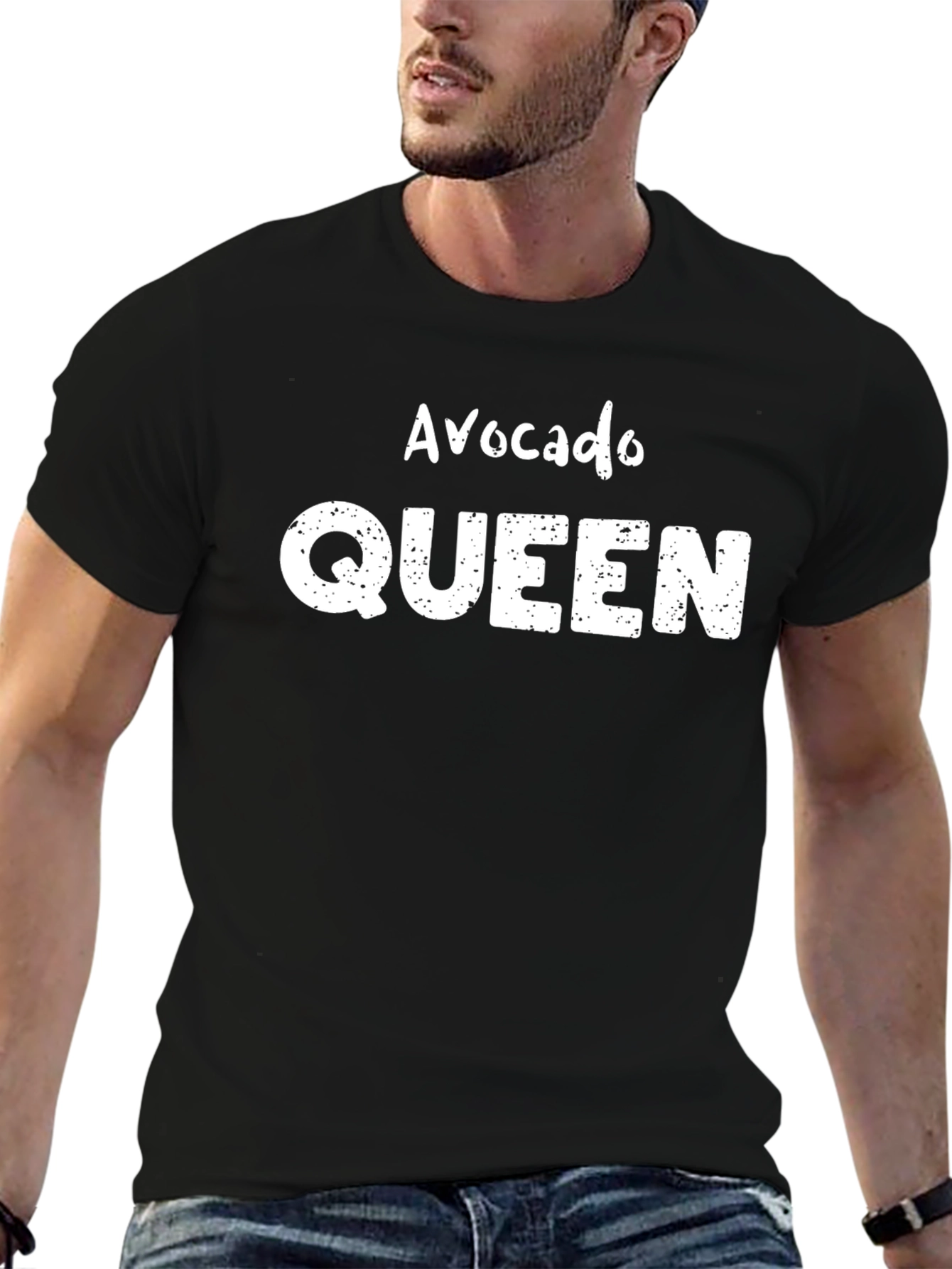 Avocado Queen Graphic Tee - Unisex Black T-Shirt