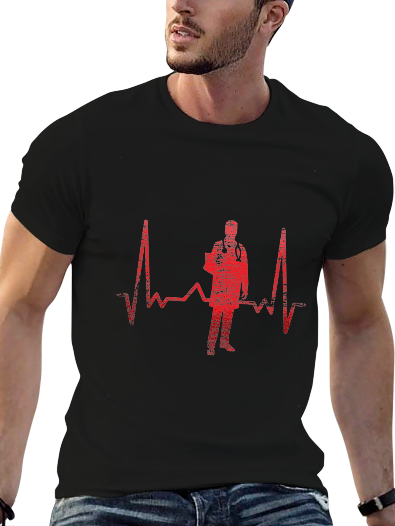 Doctor Heartbeat T-Shirt - Medical Professional Tee