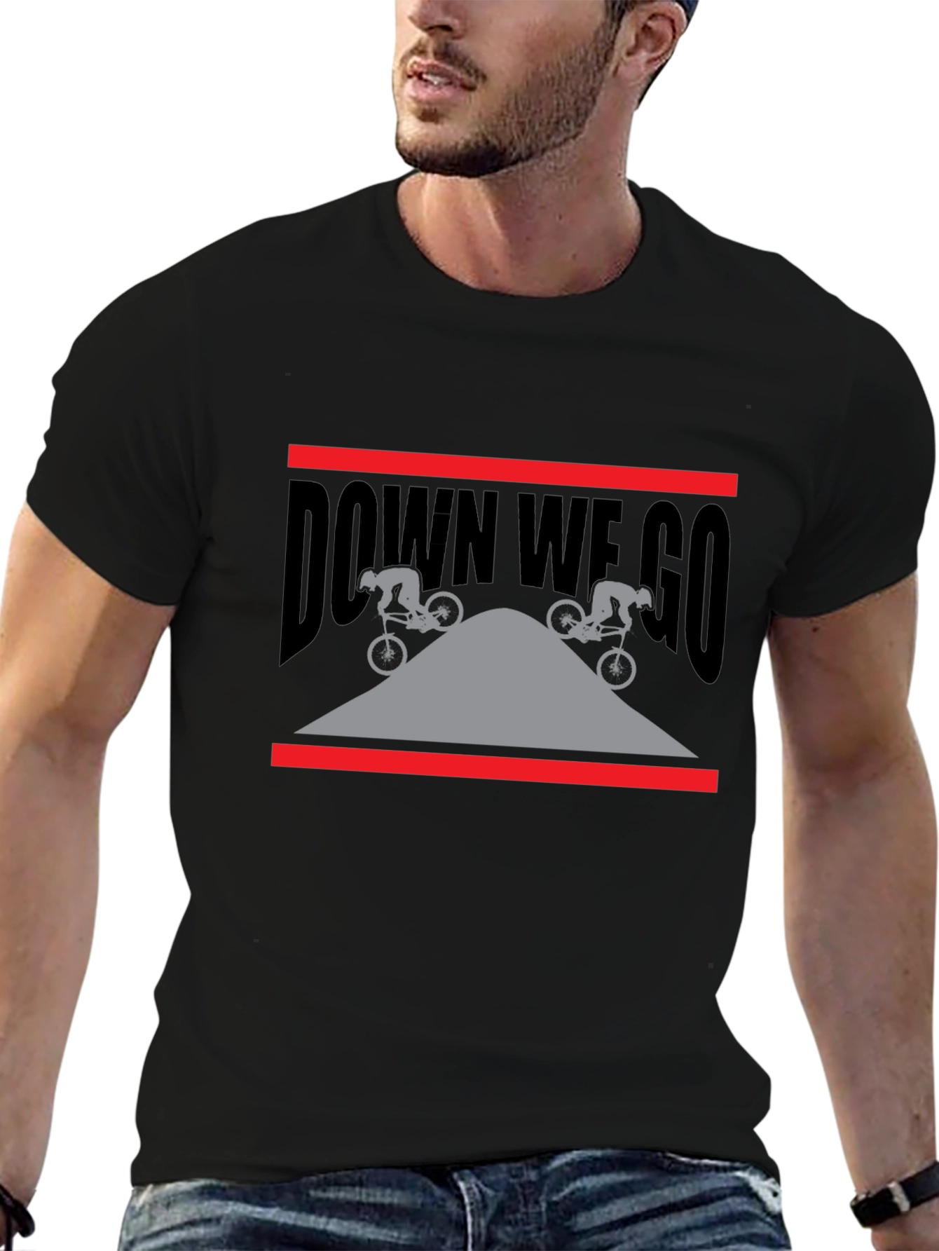 Down We Go Mountain Bike T-Shirt