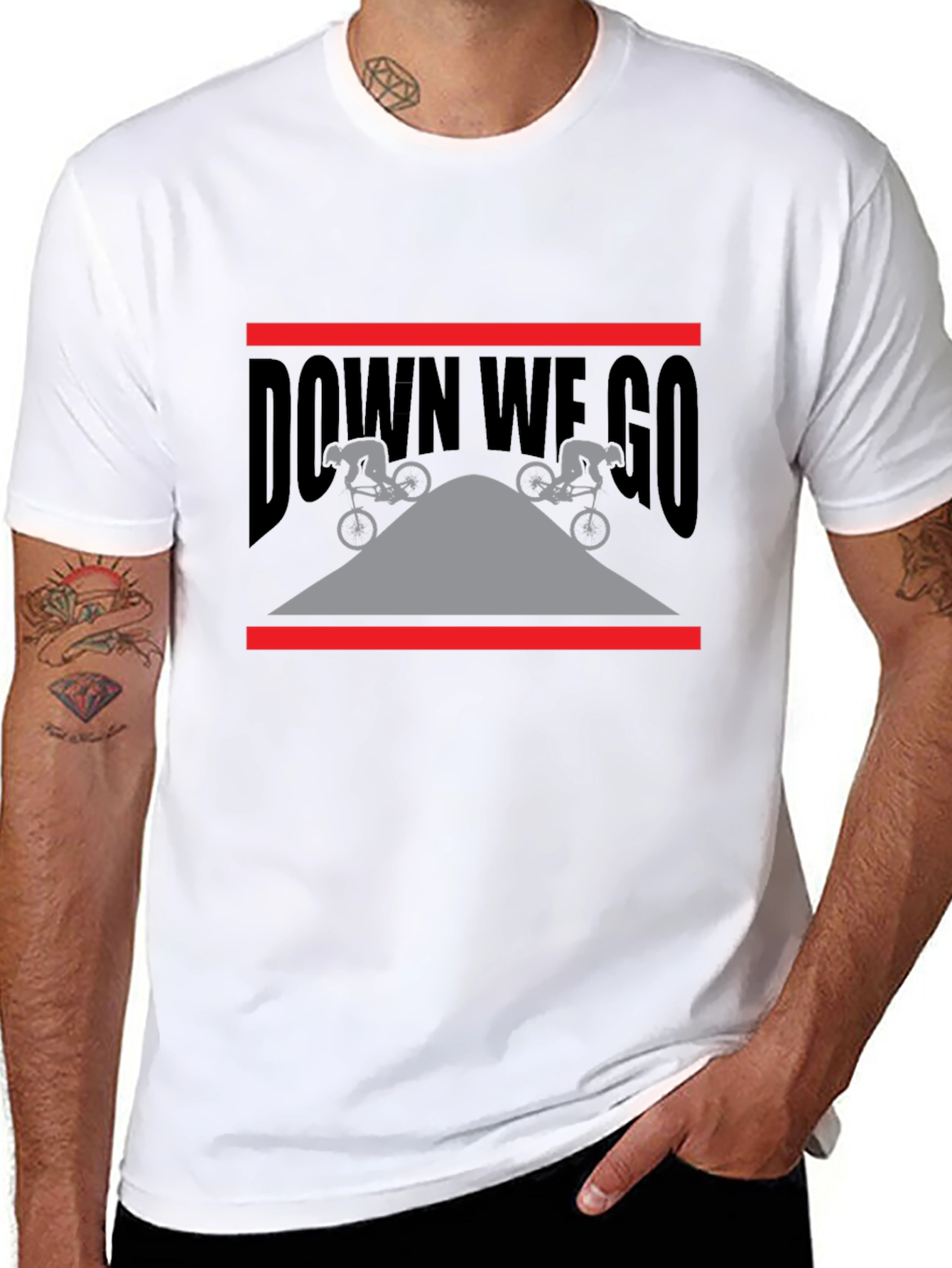 Down We Go Mountain Bike T-Shirt