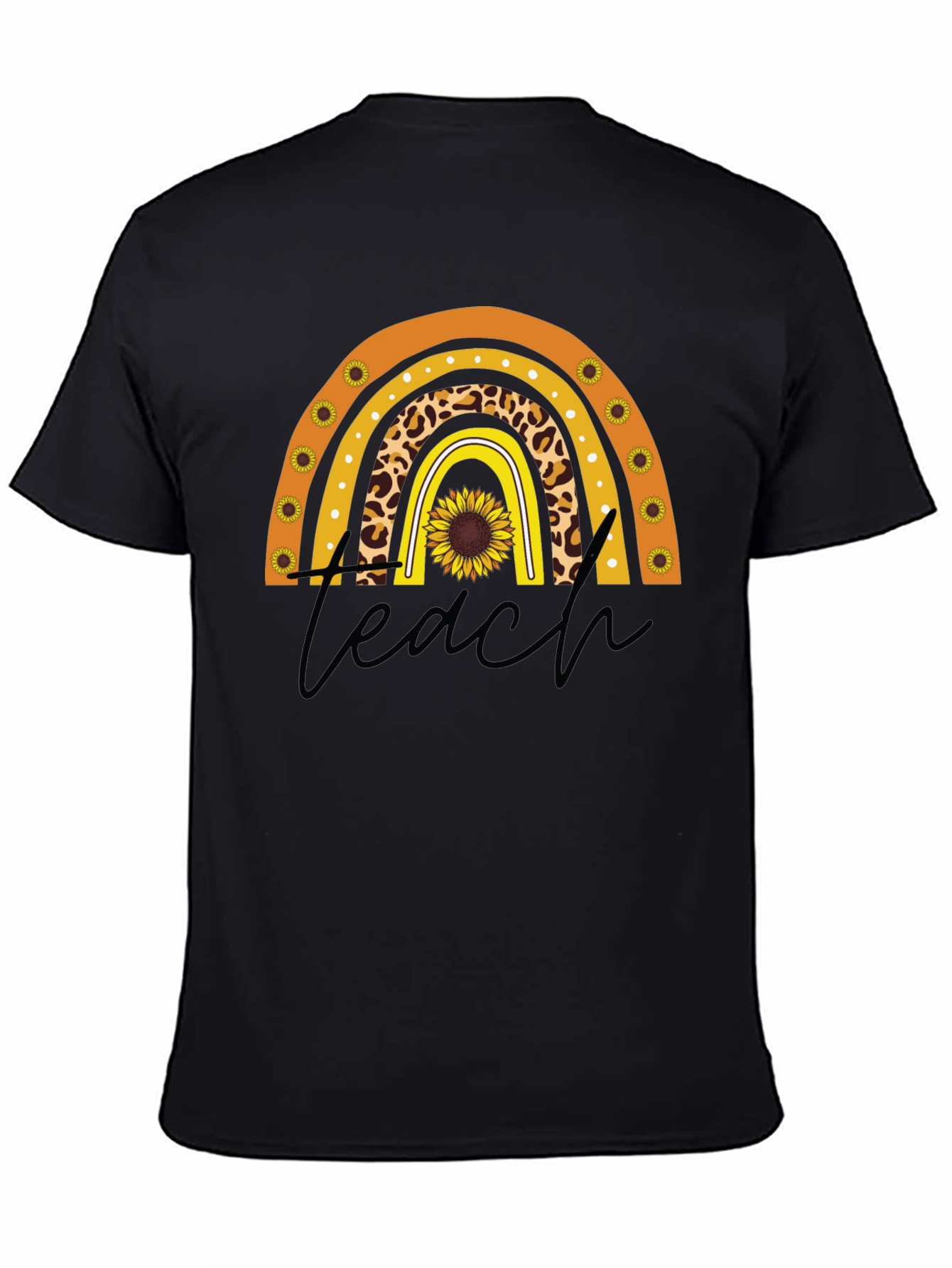 Teacher Sunflower Rainbow T-Shirt