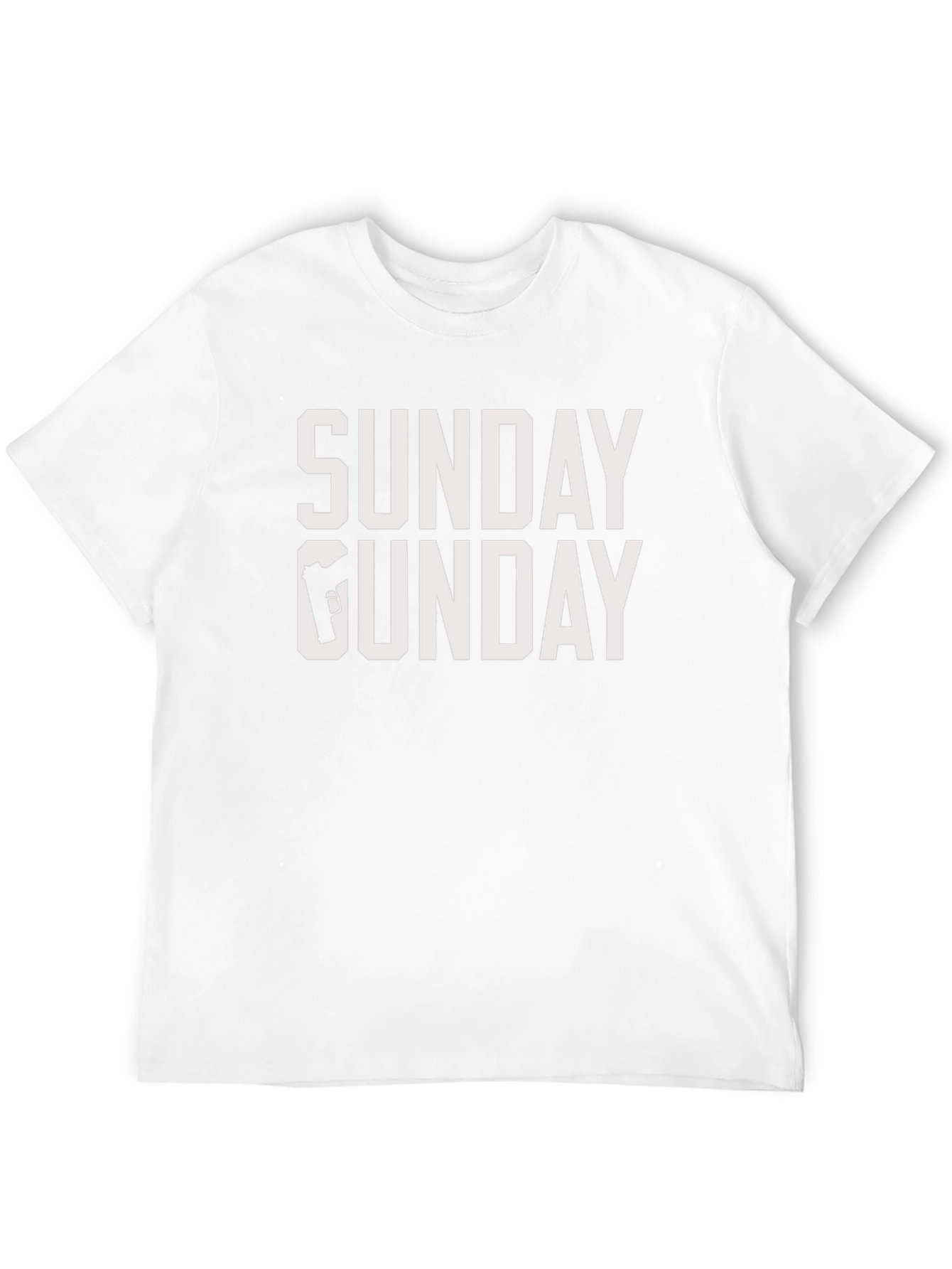 Sunday Gun Day T-Shirt - Mens Black Graphic Tee