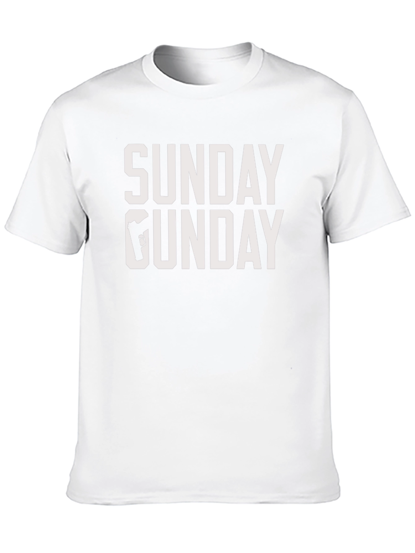 Sunday Gun Day T-Shirt - Mens Black Graphic Tee