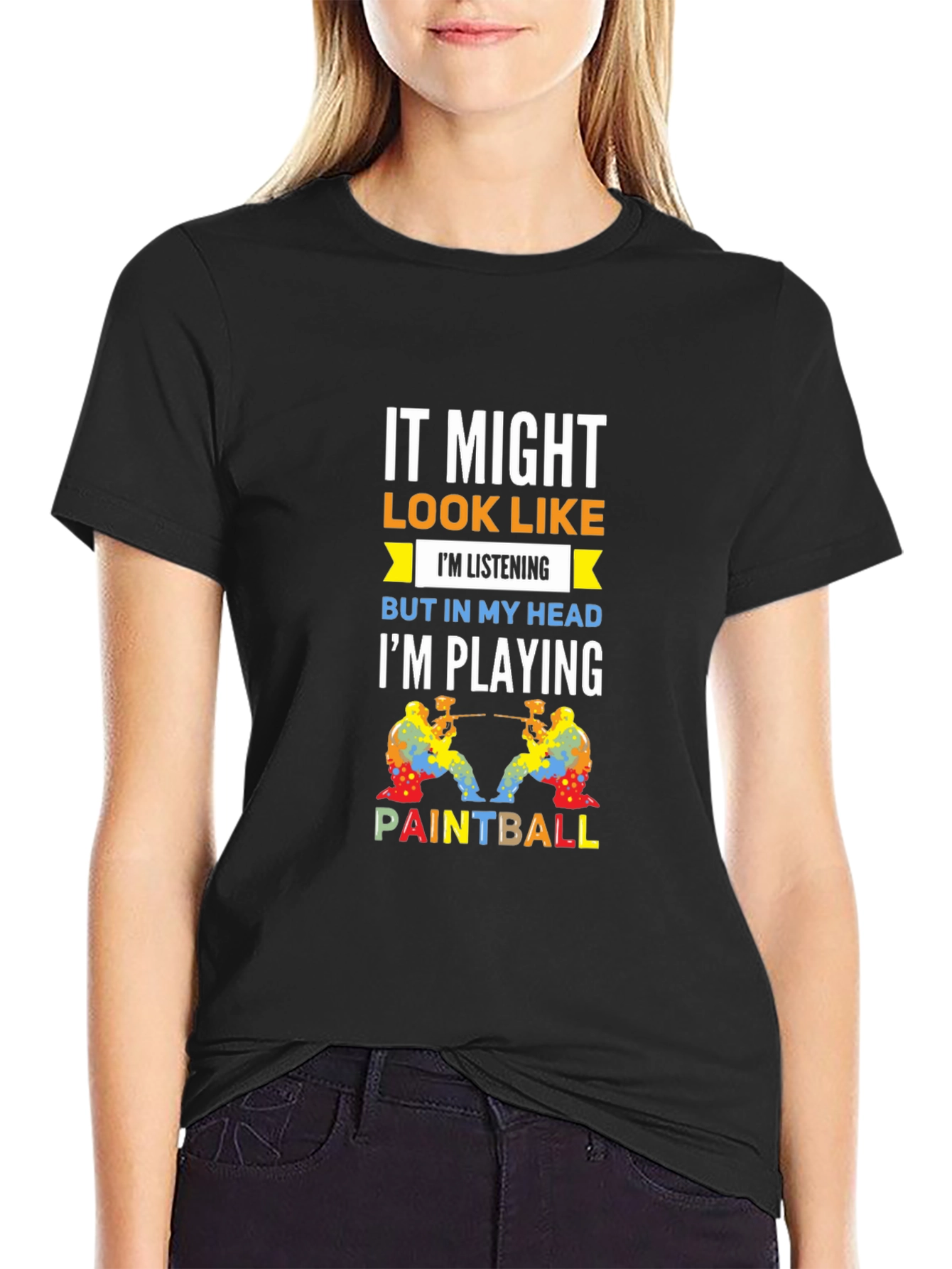 Paintball Player T-Shirt - Im Playing Paintball Graphic Tee