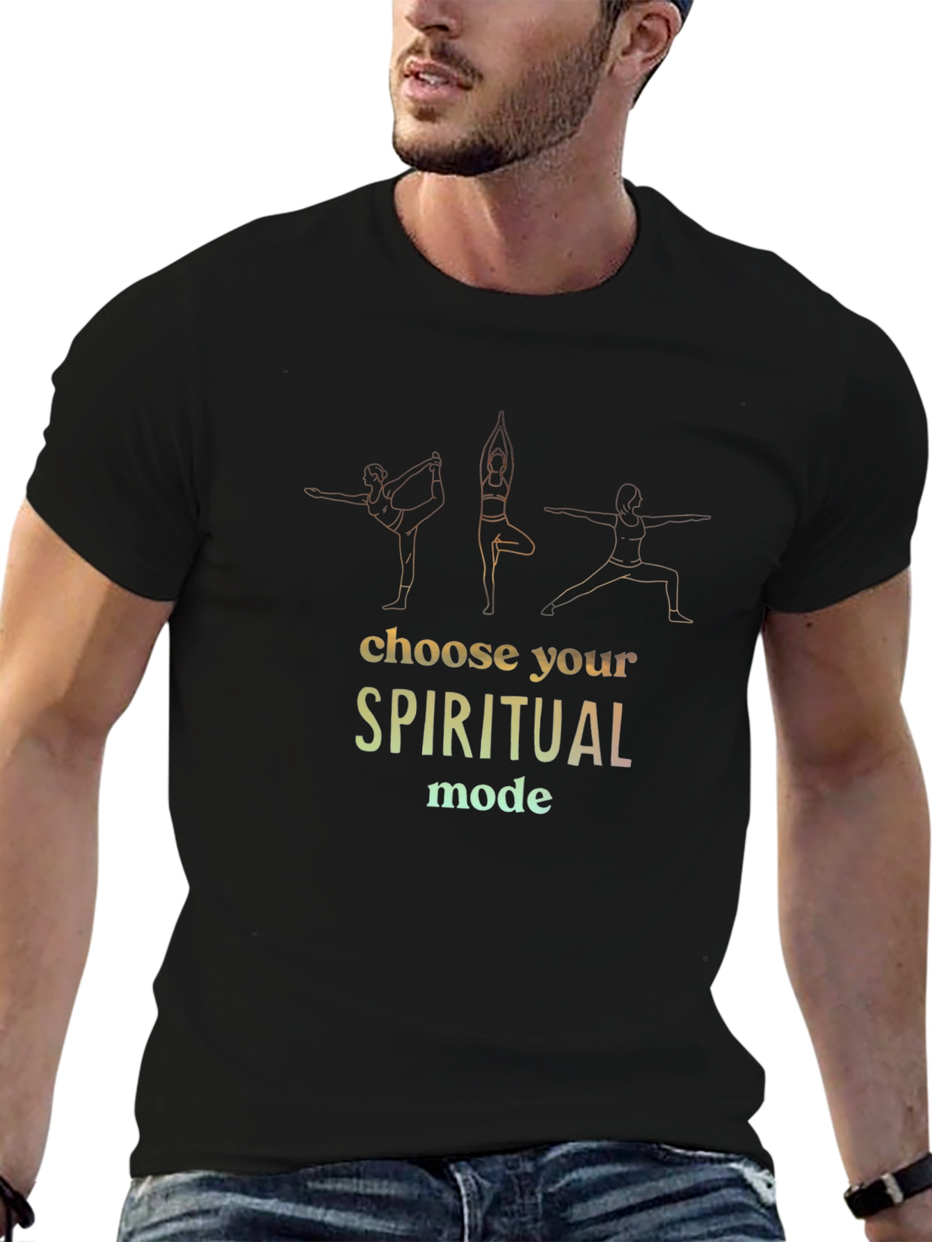Spiritual Mode T-Shirt Yoga Poses