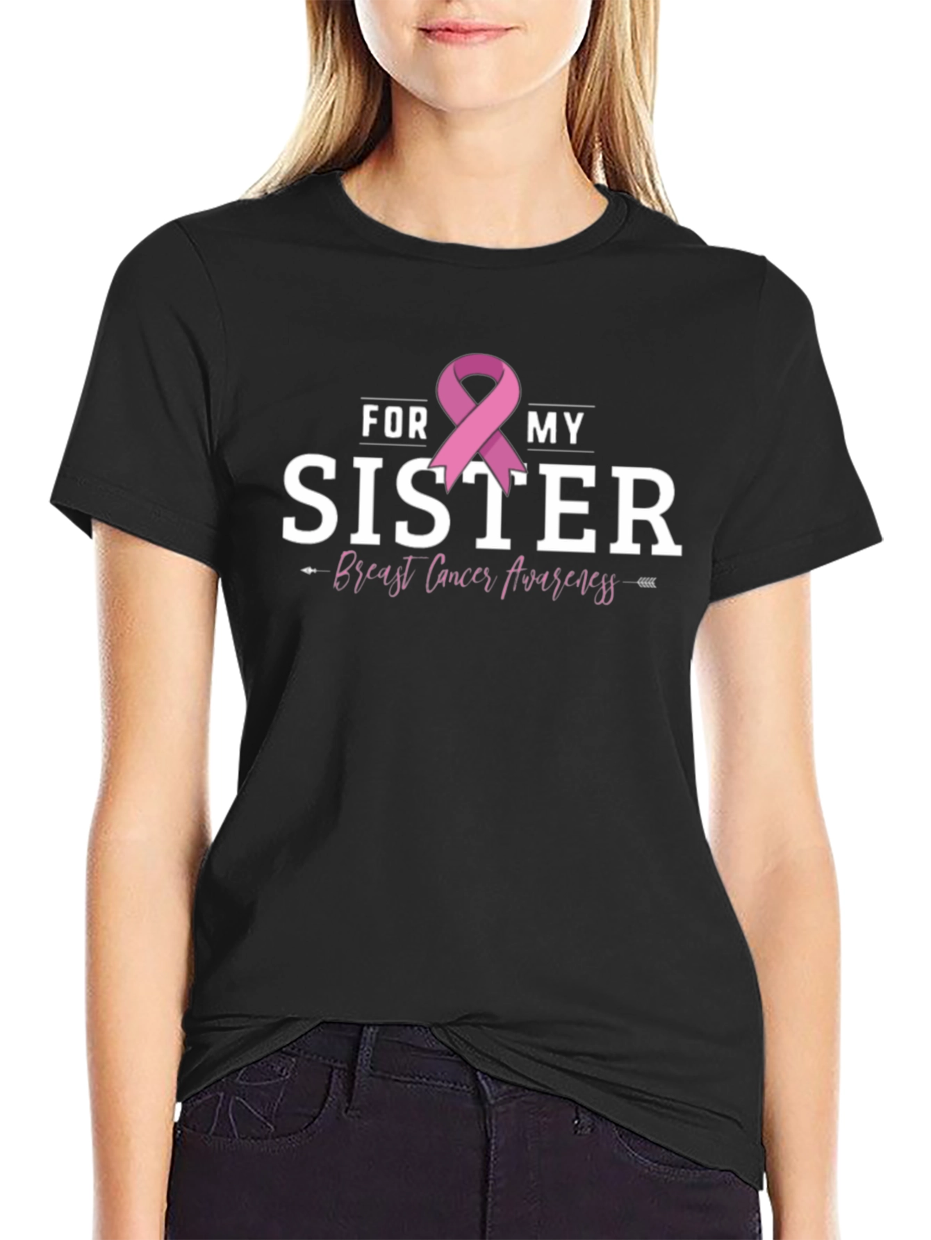 For My Sister Breast Cancer Awareness T-Shirt