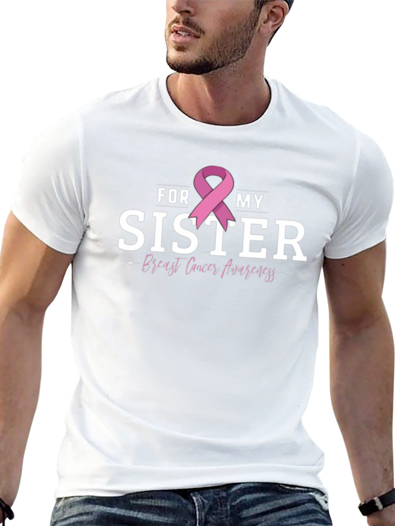 For My Sister Breast Cancer Awareness T-Shirt