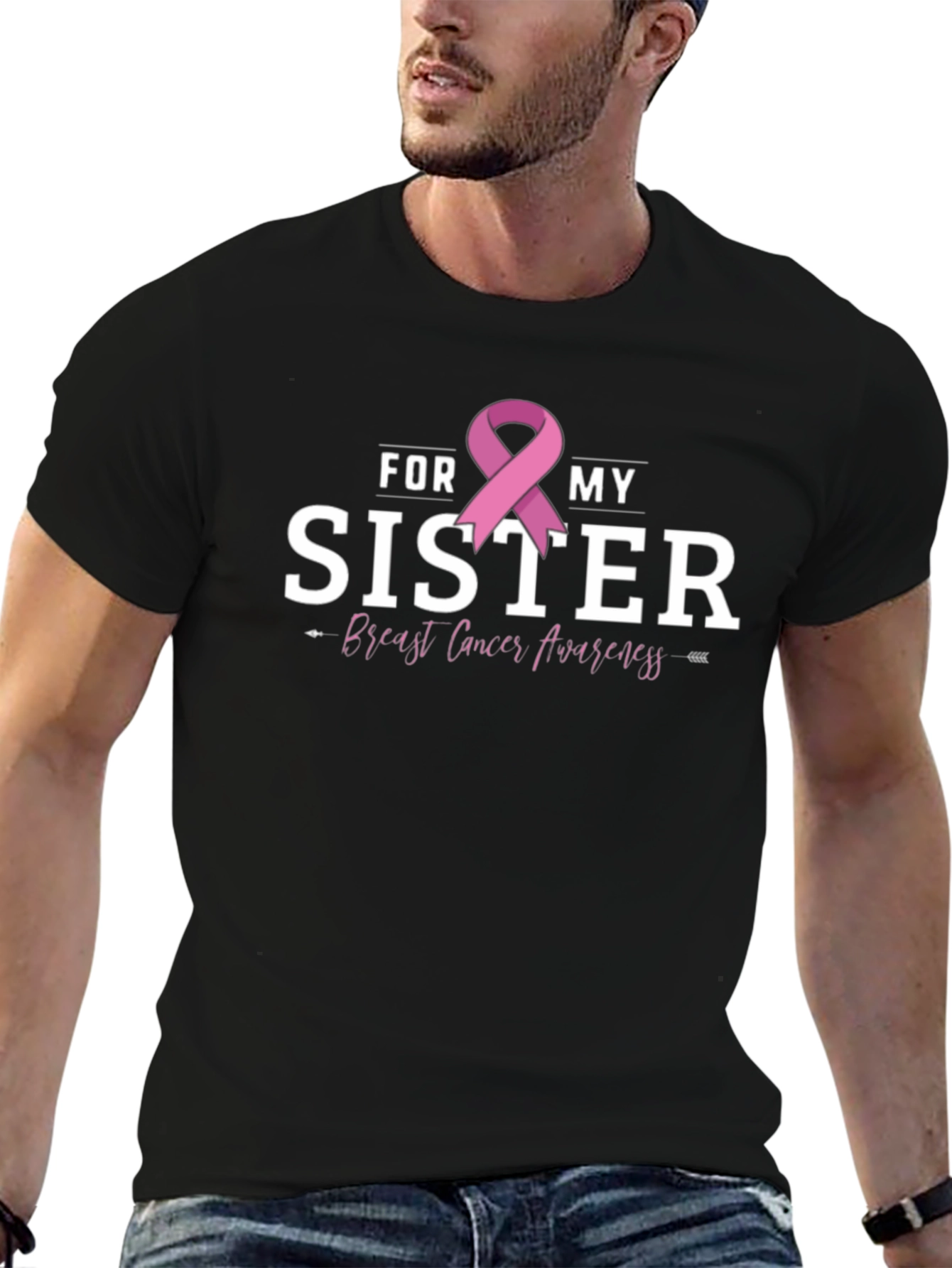 For My Sister Breast Cancer Awareness T-Shirt