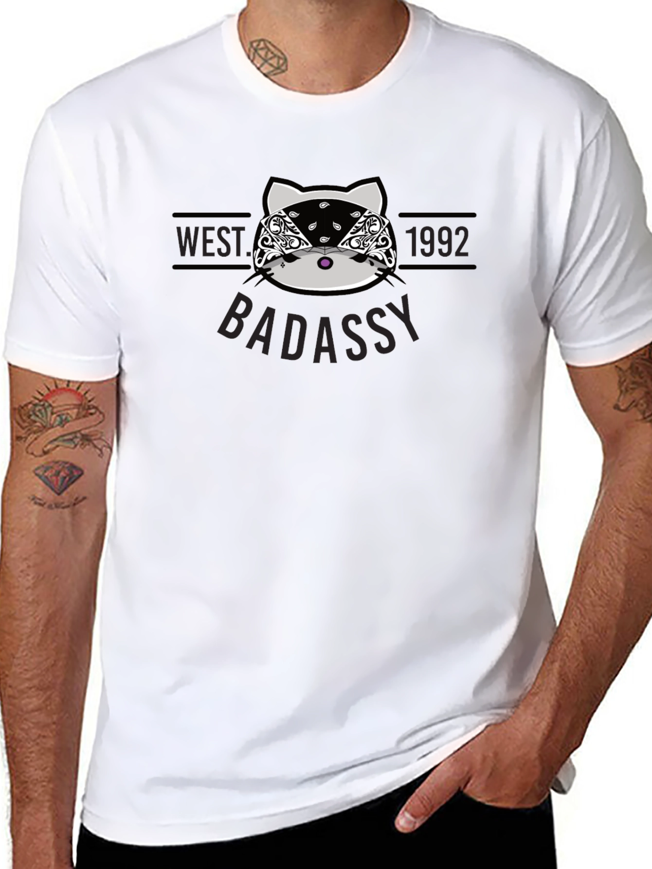 West Coast Badassy Cat T-Shirt