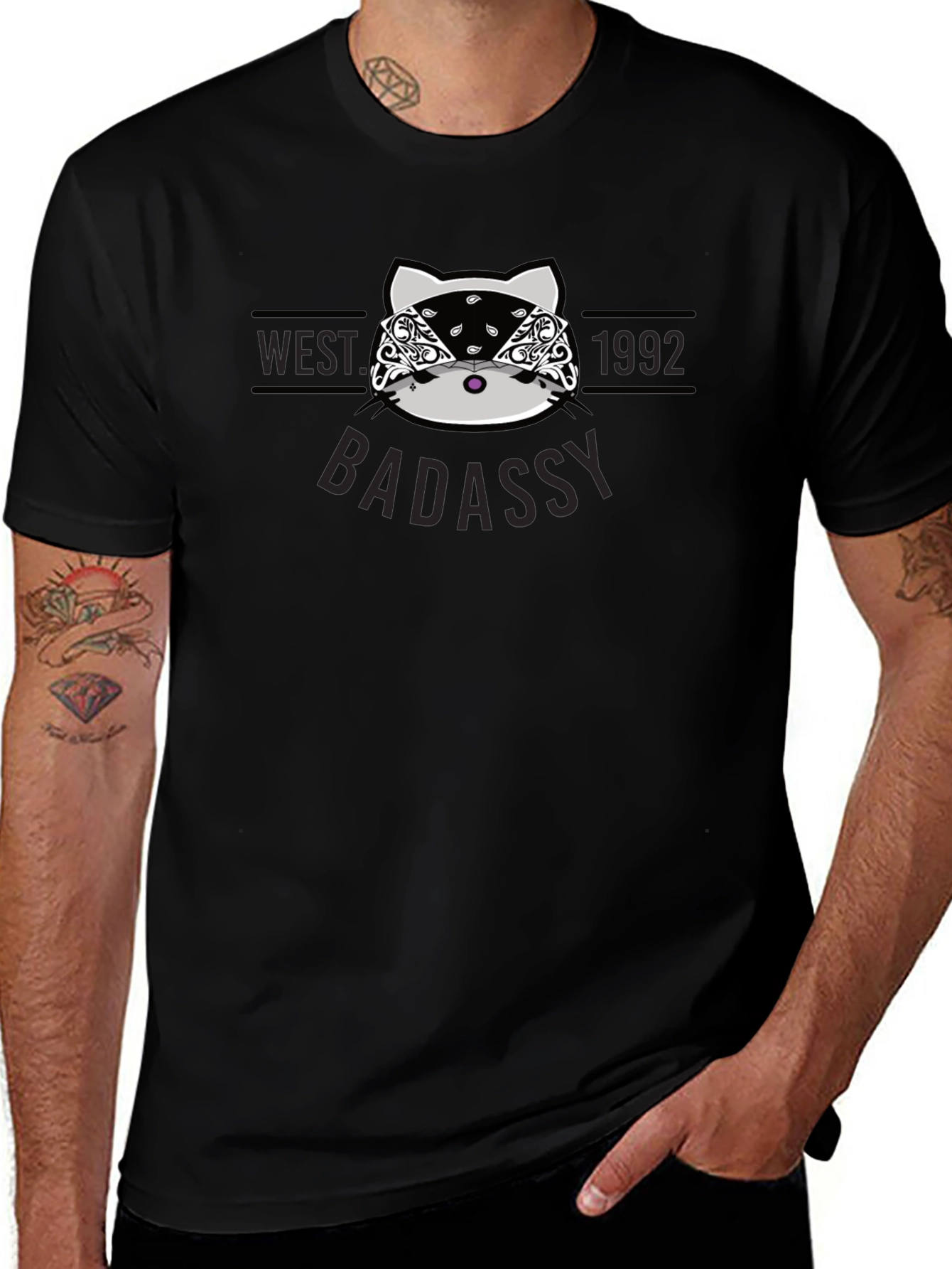 West Coast Badassy Cat T-Shirt