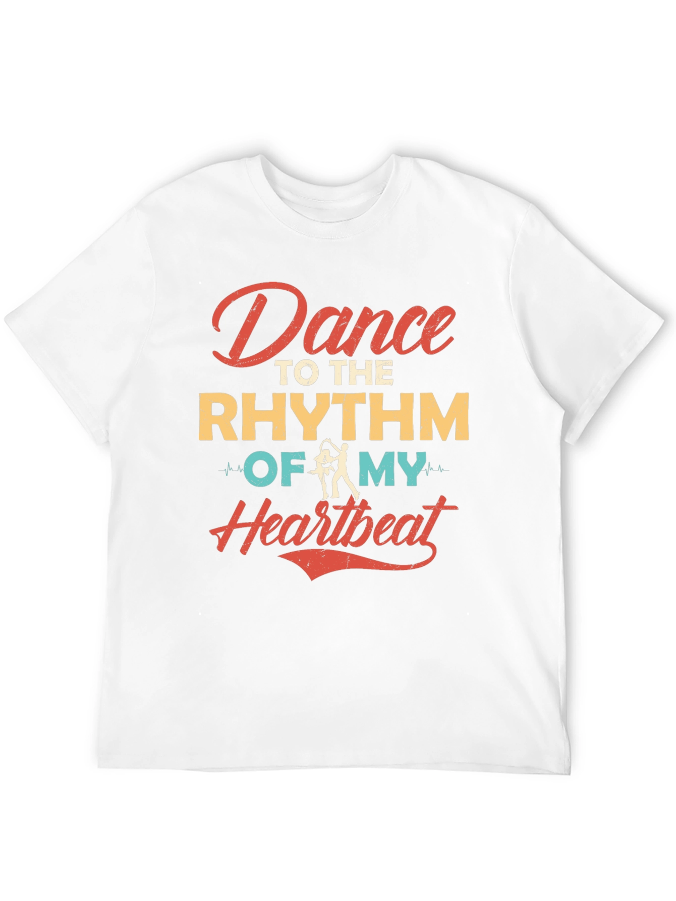 Dance to the Rhythm Heartbeat Graphic Tee