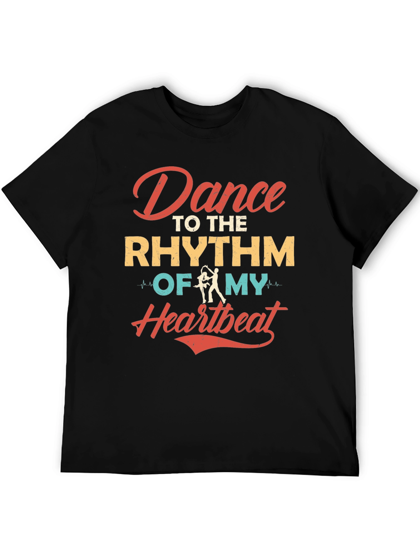 Dance to the Rhythm Heartbeat Graphic Tee