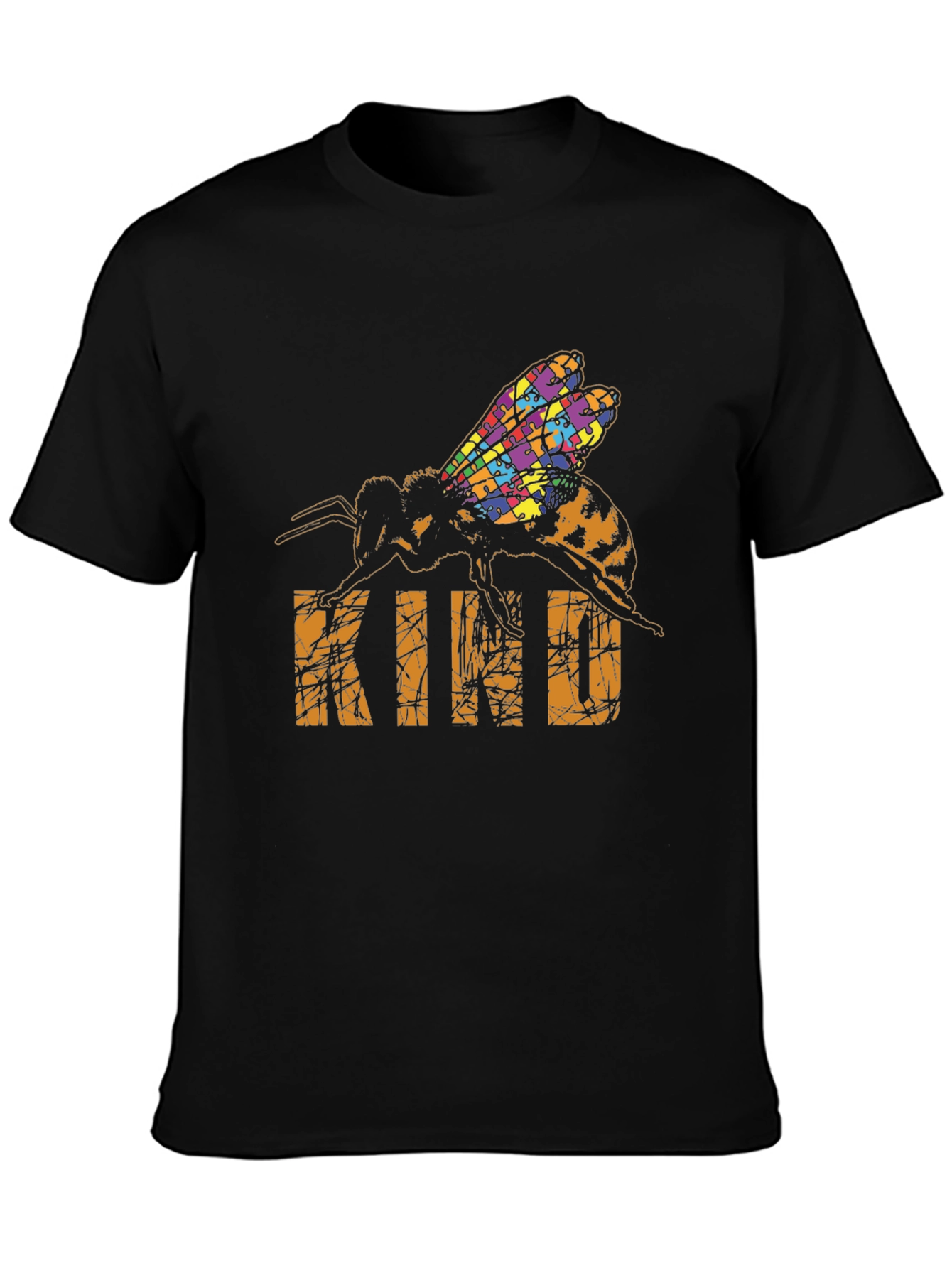 Be Kind Bee Autism Puzzle T-Shirt
