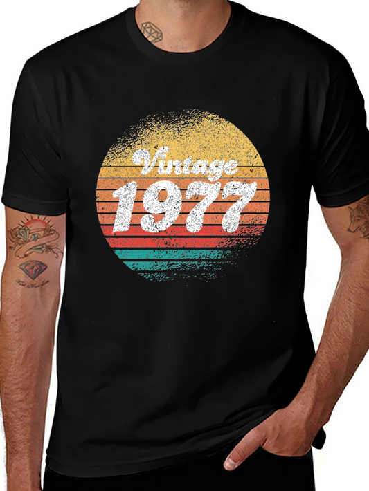 Vintage 1977 T-Shirt Retro Birthday Tee