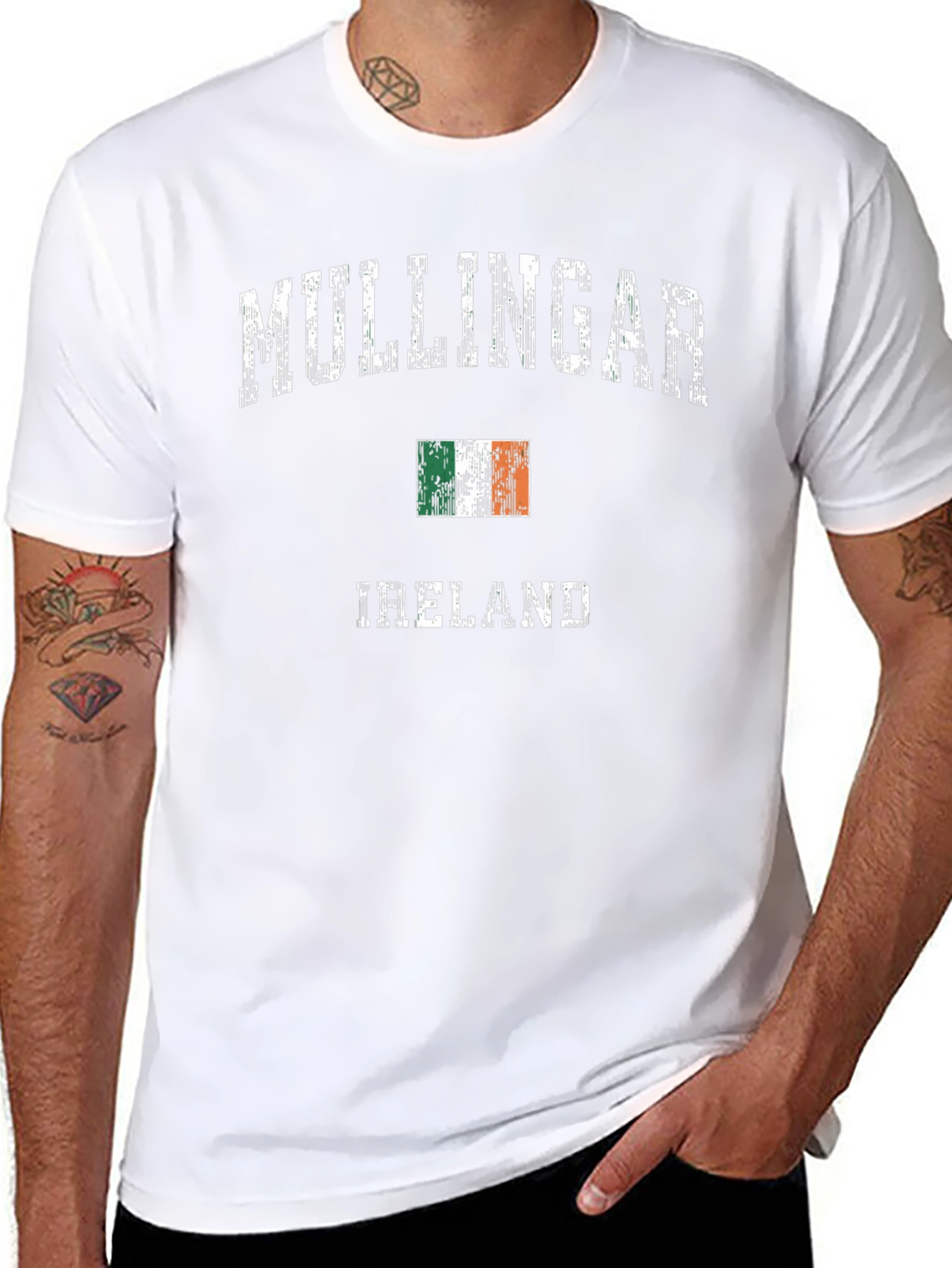 Mullingar Ireland T-Shirt - Distressed Graphic Tee