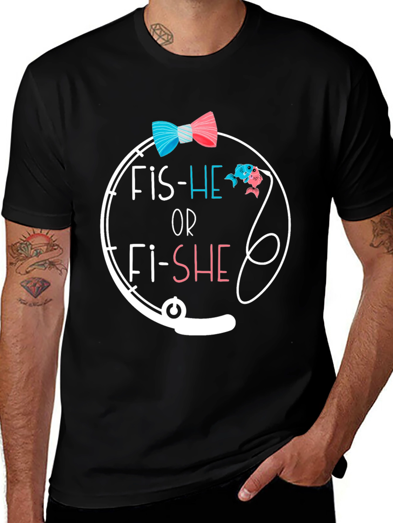 Fishe or Fishe Gender Reveal T-Shirt