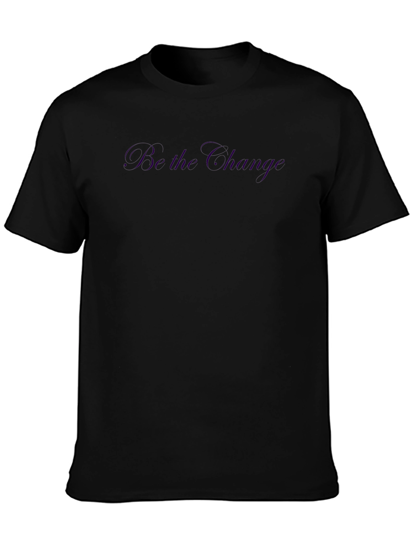 Be the Change Black Crew Neck T-Shirt
