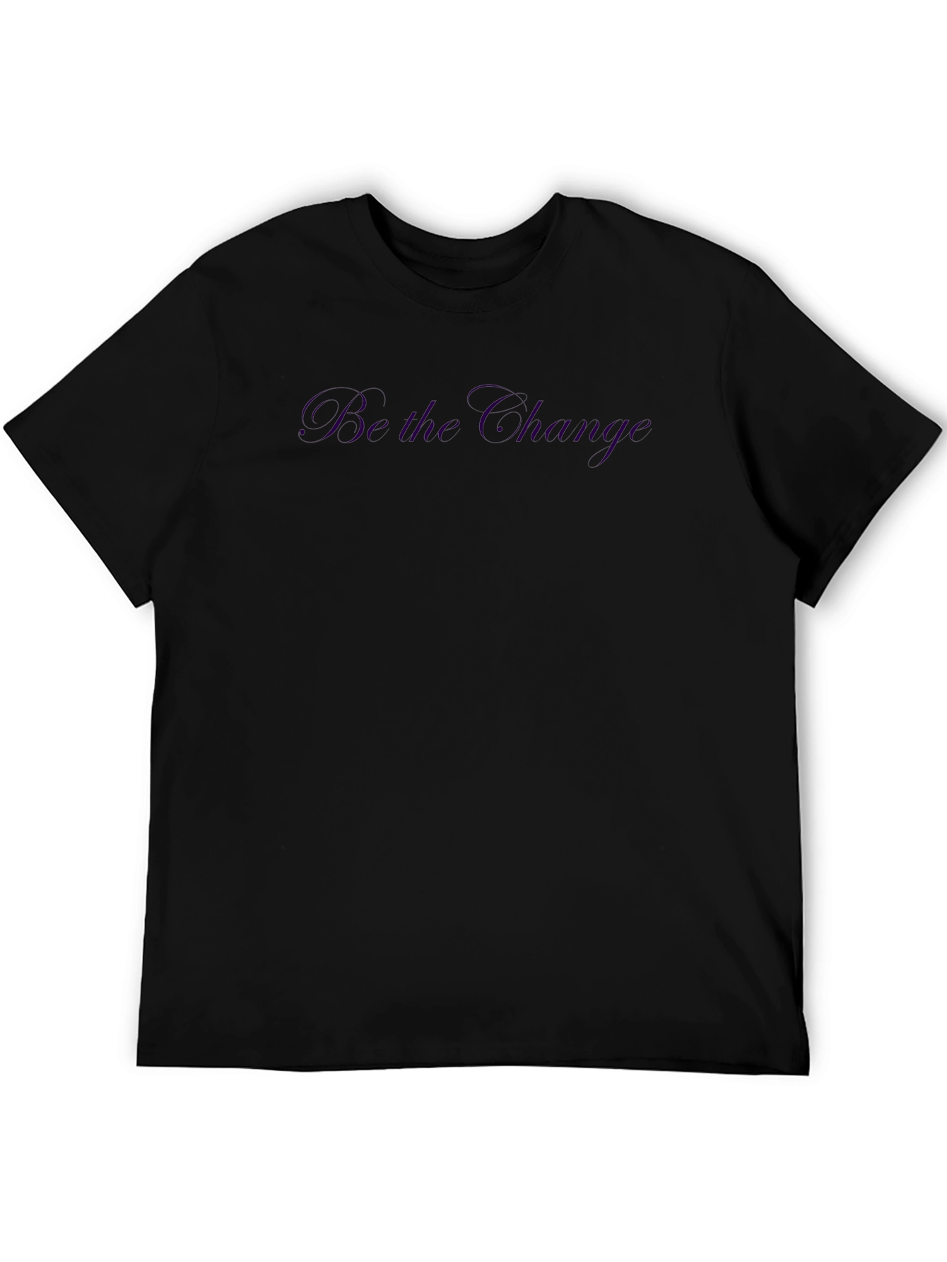 Be the Change Black Crew Neck T-Shirt
