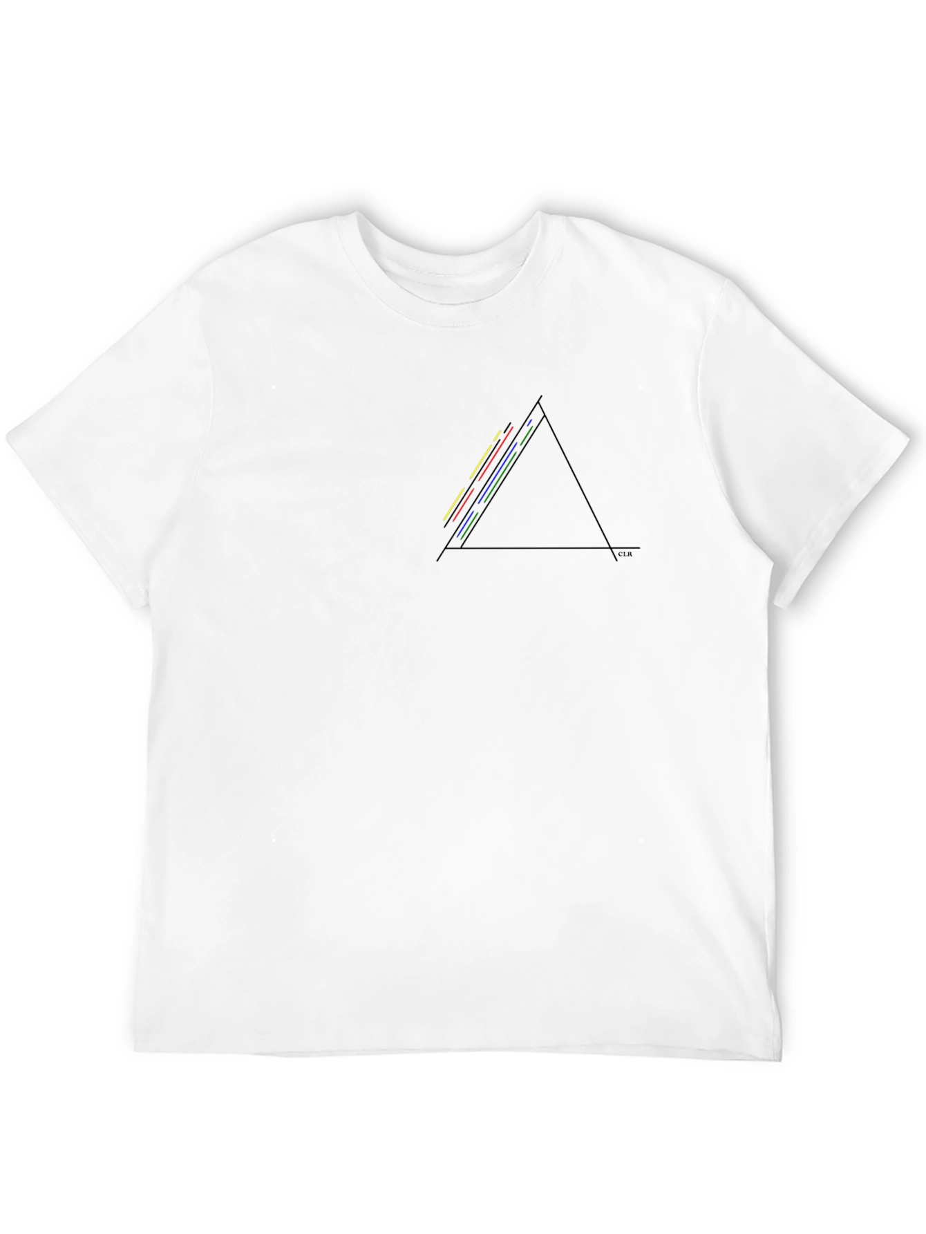 Dark Side Triangle Graphic Black T-Shirt