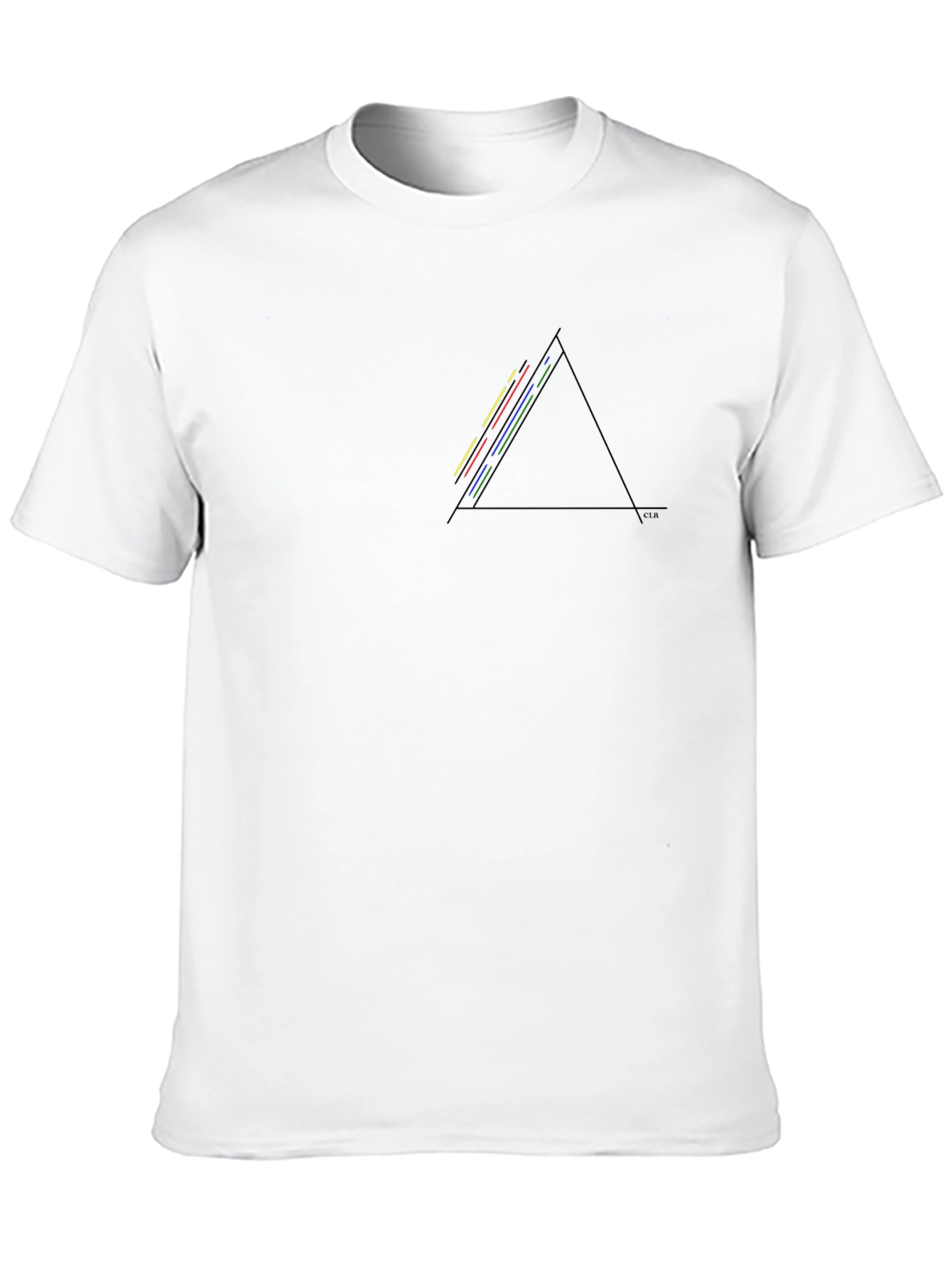 Dark Side Triangle Graphic Black T-Shirt