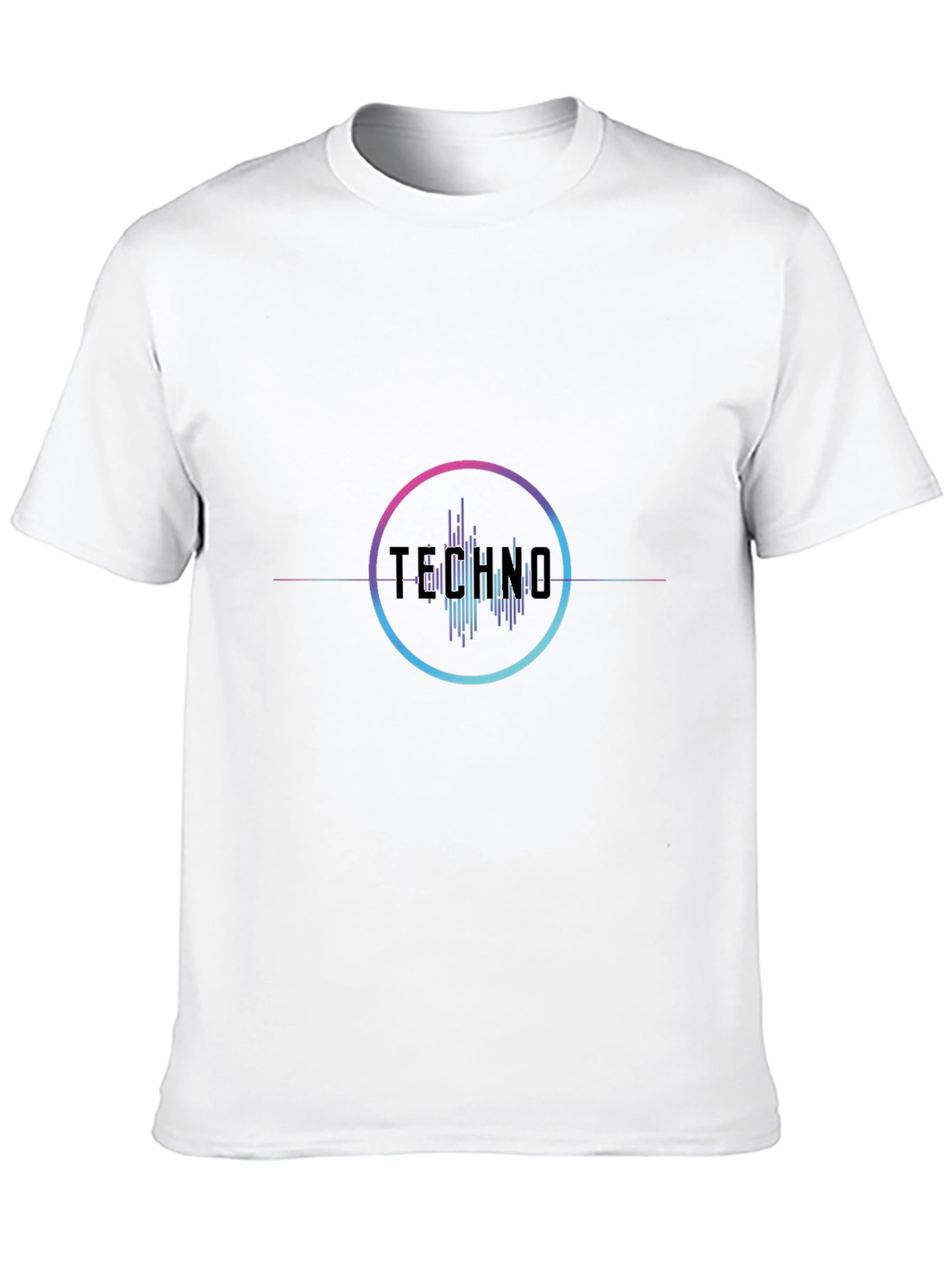 Techno Graphic Black T-Shirt - Stylish Music Apparel