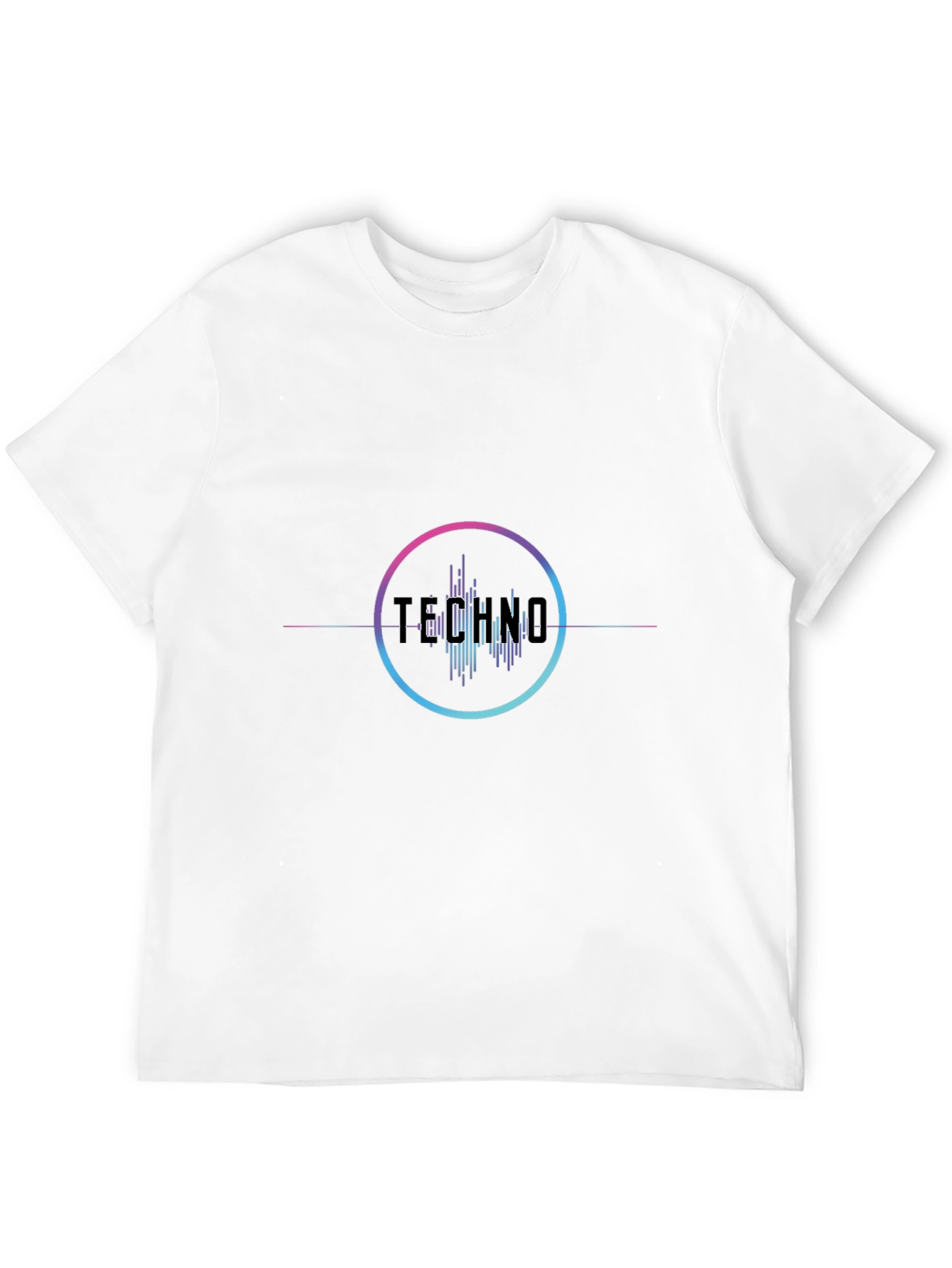 Techno Graphic Black T-Shirt - Stylish Music Apparel