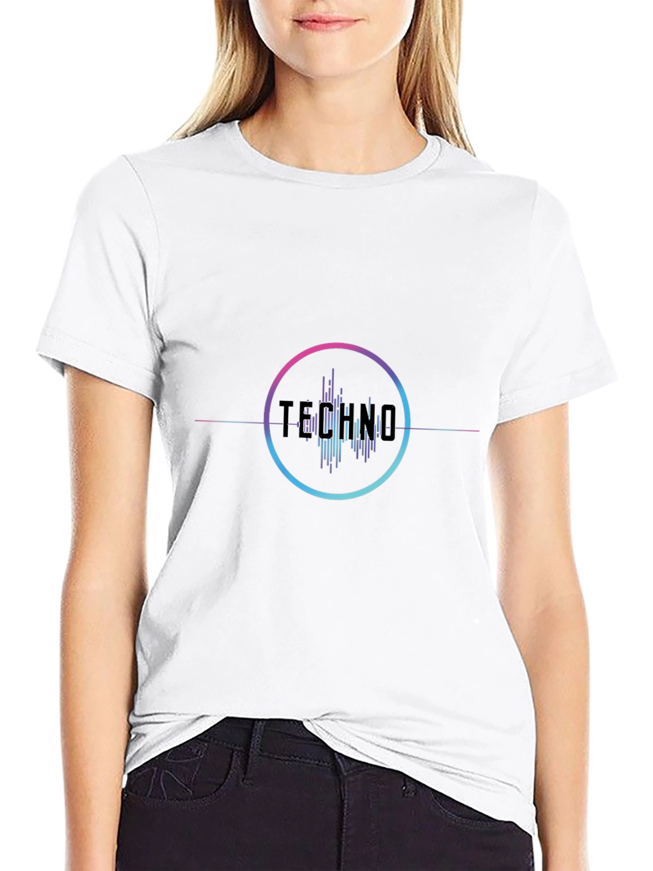 Techno Graphic Black T-Shirt - Stylish Music Apparel