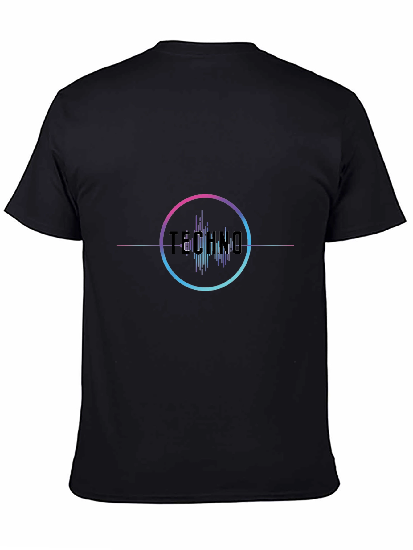 Techno Graphic Black T-Shirt - Stylish Music Apparel