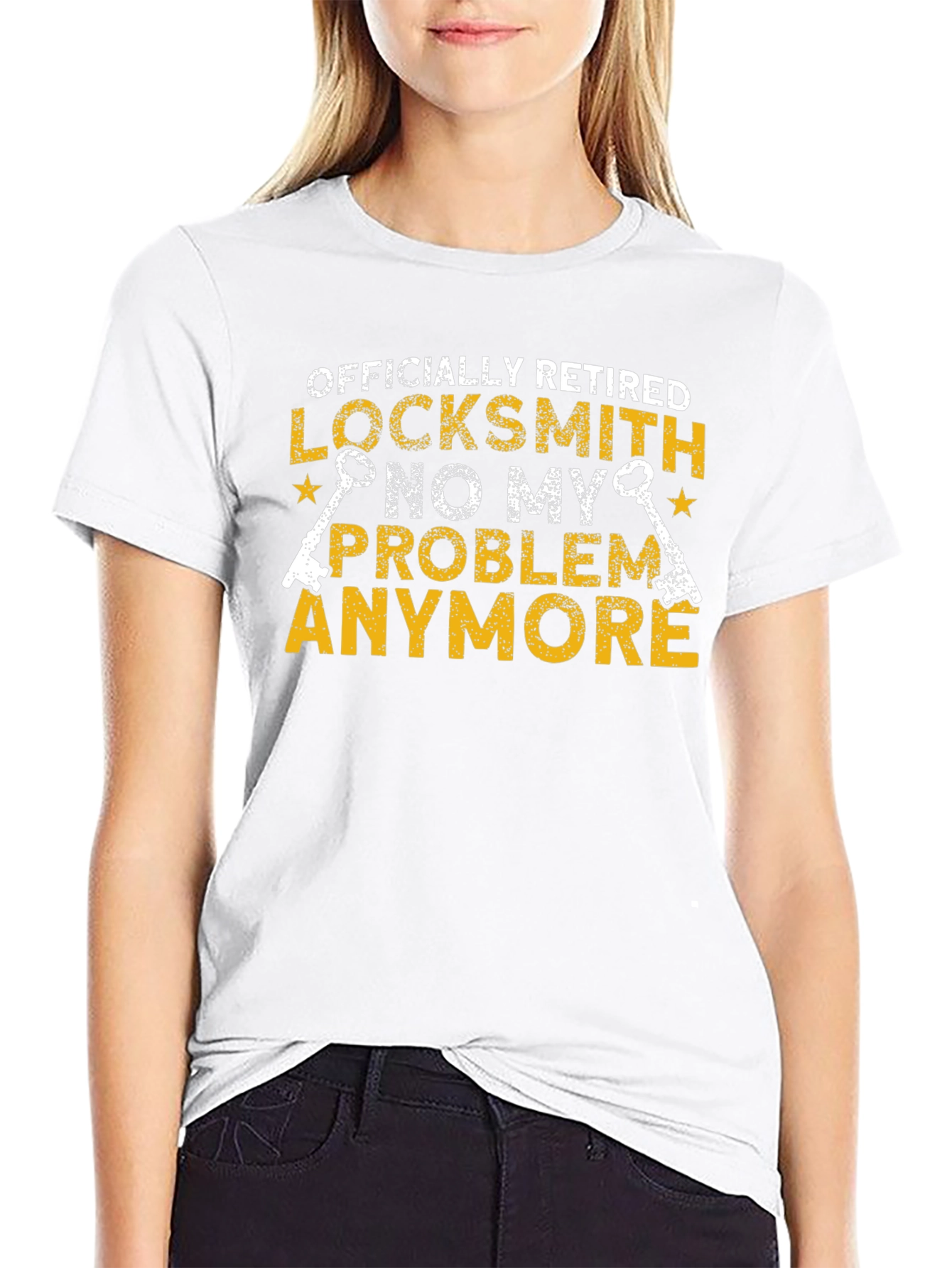 Retired Locksmith T-Shirt - No My Problem Anymore