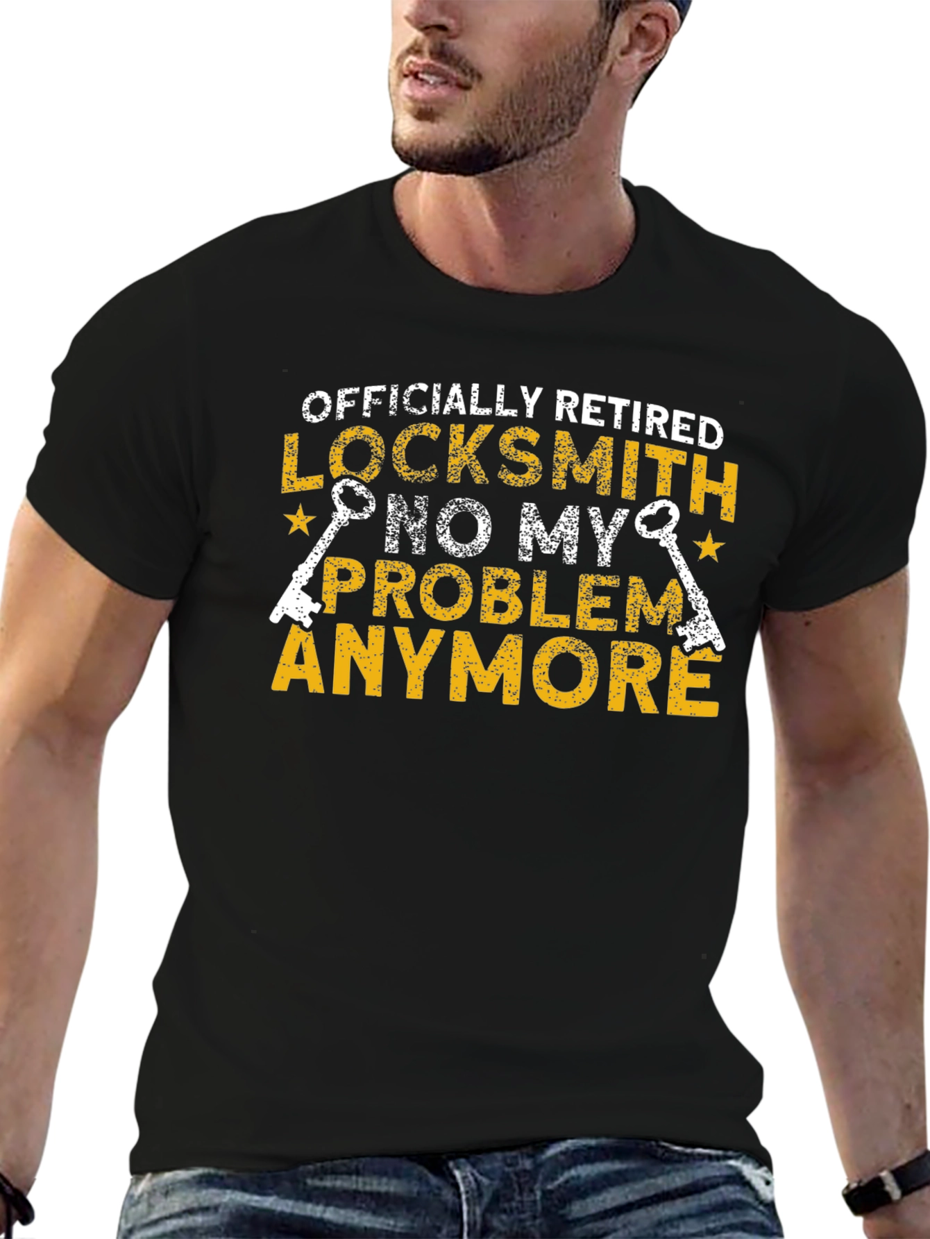 Retired Locksmith T-Shirt - No My Problem Anymore