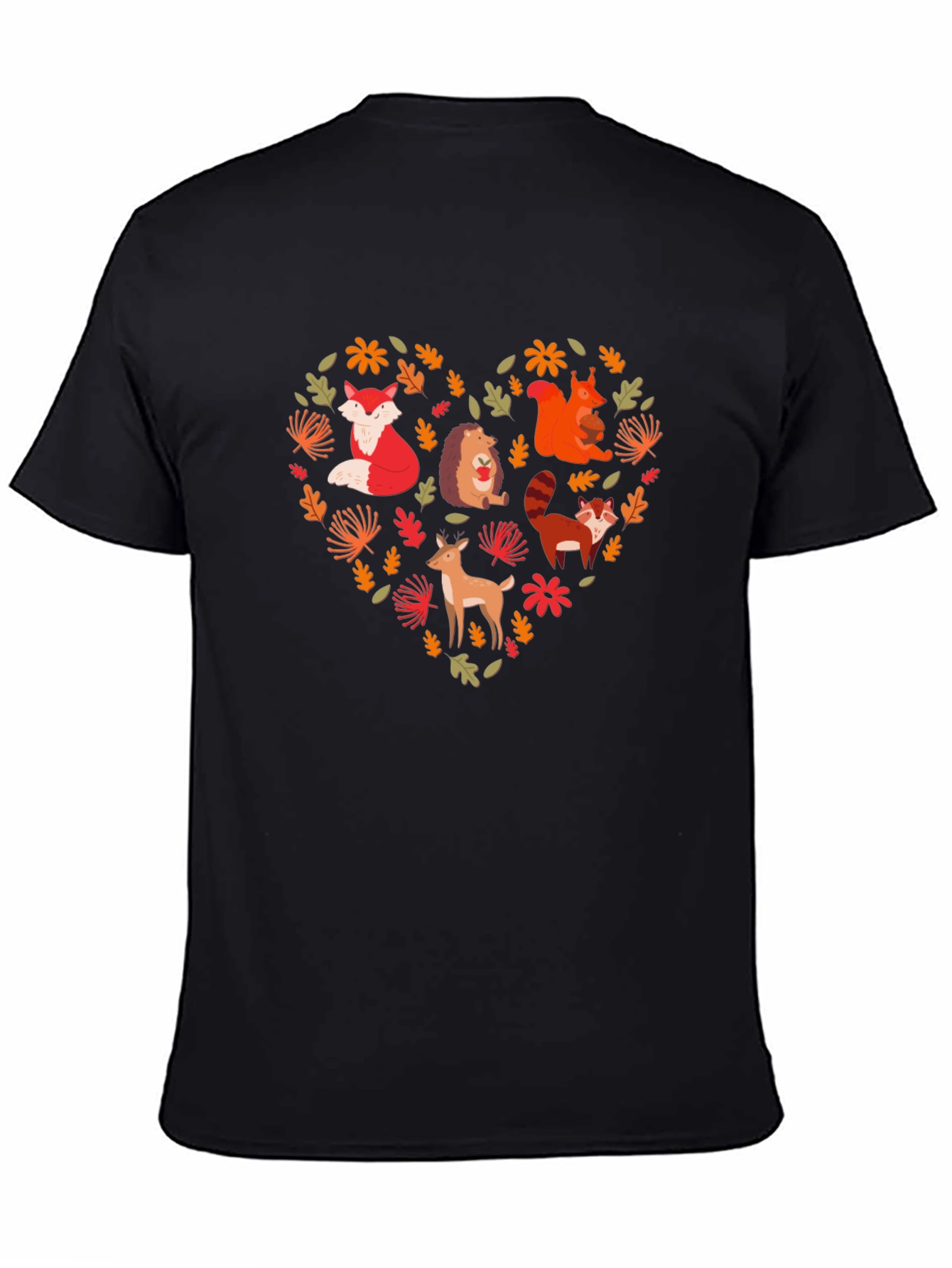 Forest Animal Heart Graphic Tee