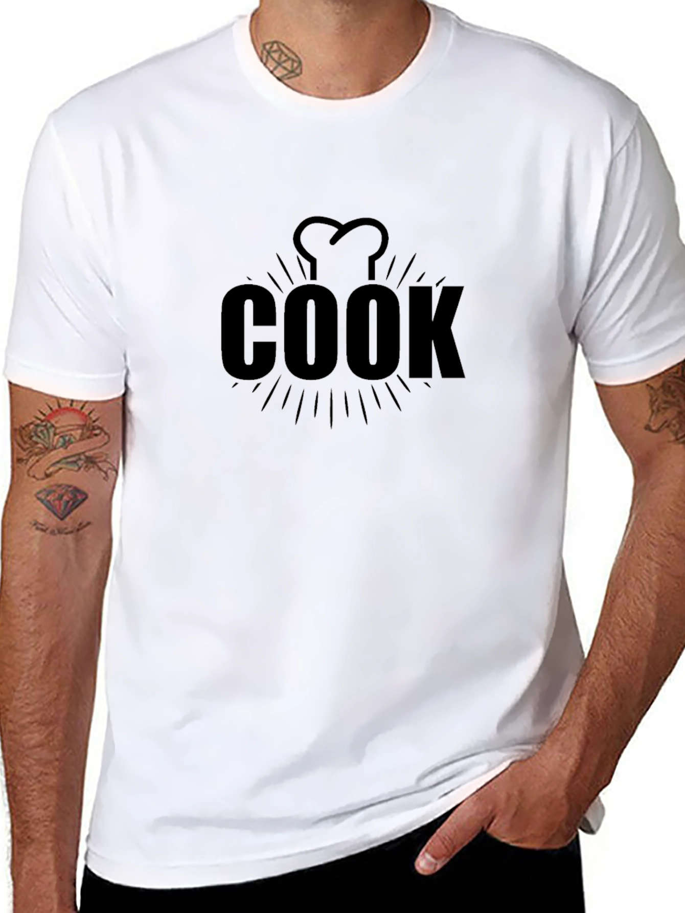 Chef Cook T-Shirt - Black Culinary Design