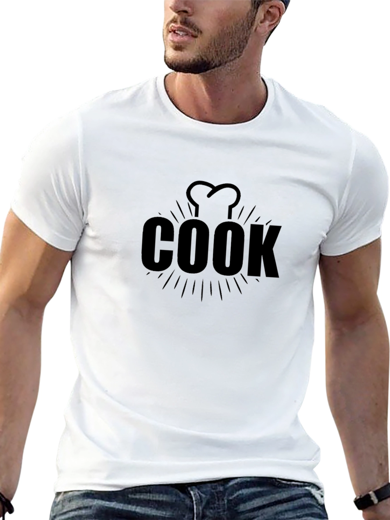 Chef Cook T-Shirt - Black Culinary Design