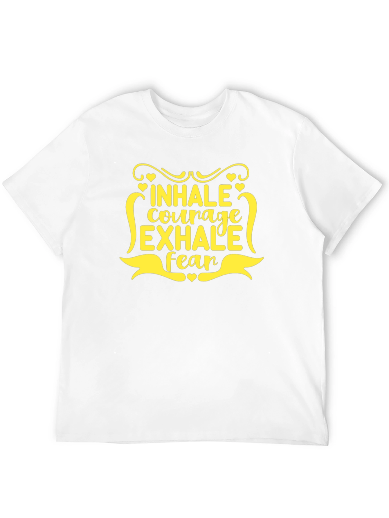 Inhale Courage Exhale Fear Black T-Shirt
