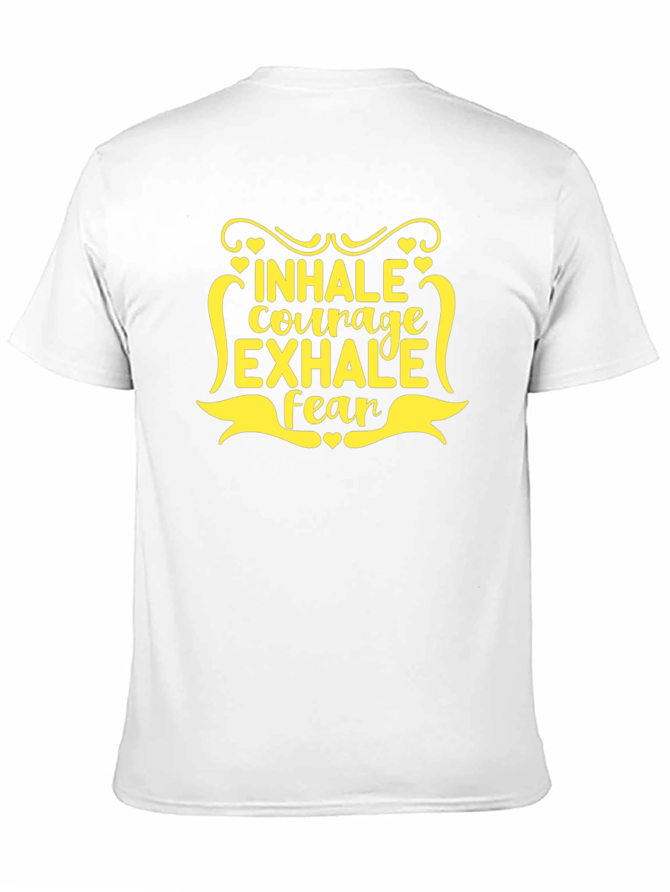 Inhale Courage Exhale Fear Black T-Shirt