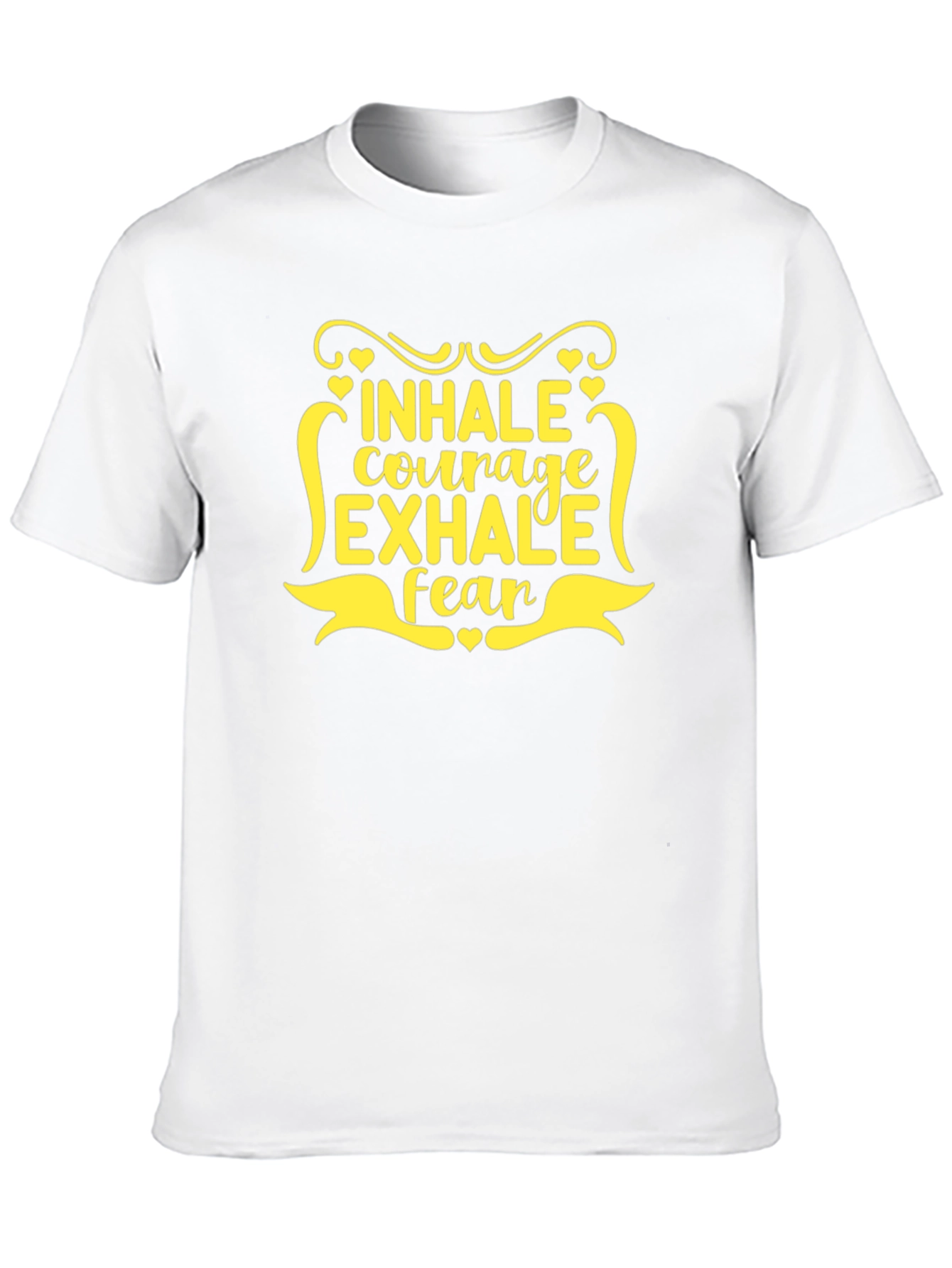 Inhale Courage Exhale Fear Black T-Shirt