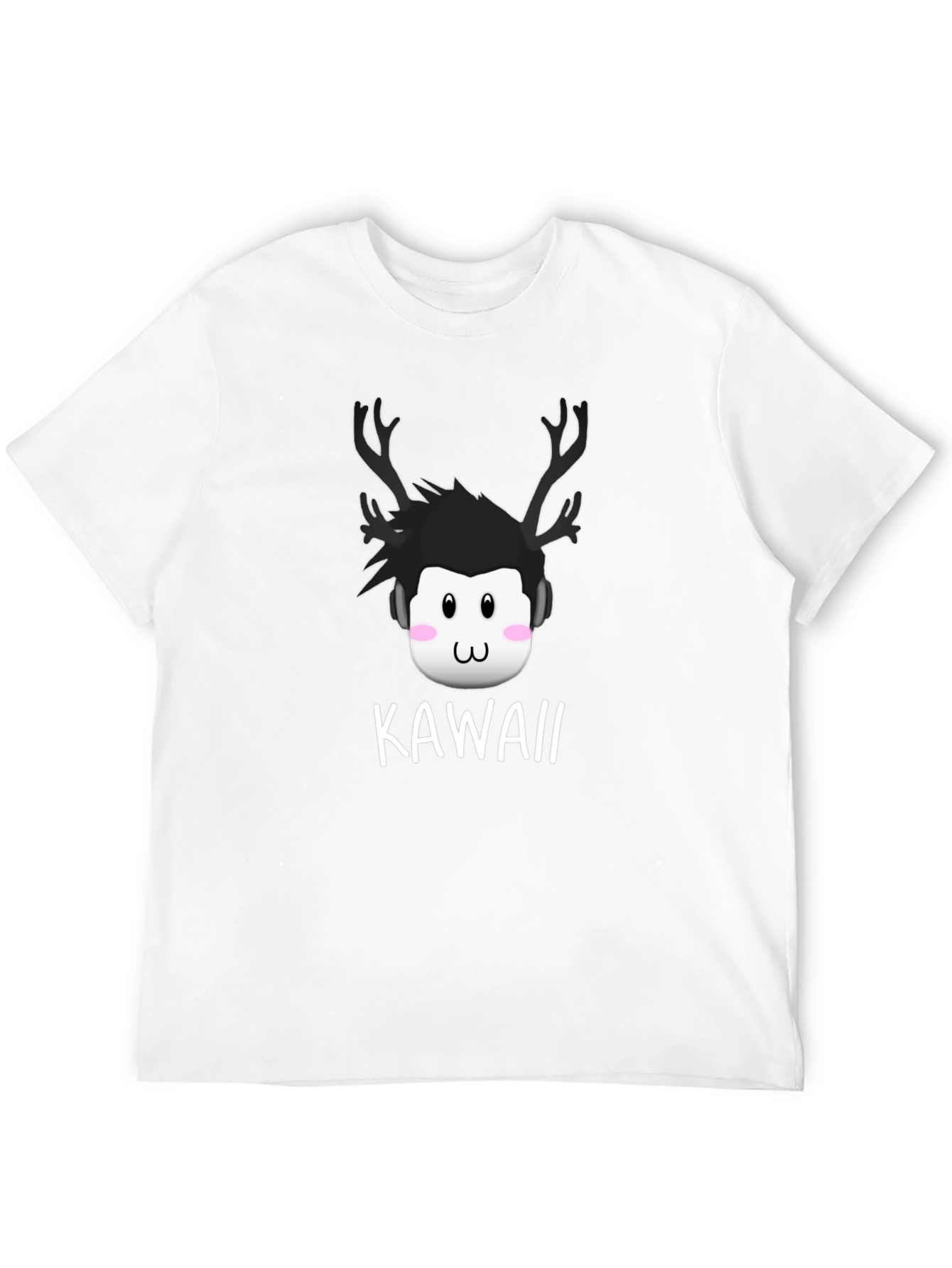Kawaii Deer Antler Graphic T-Shirt