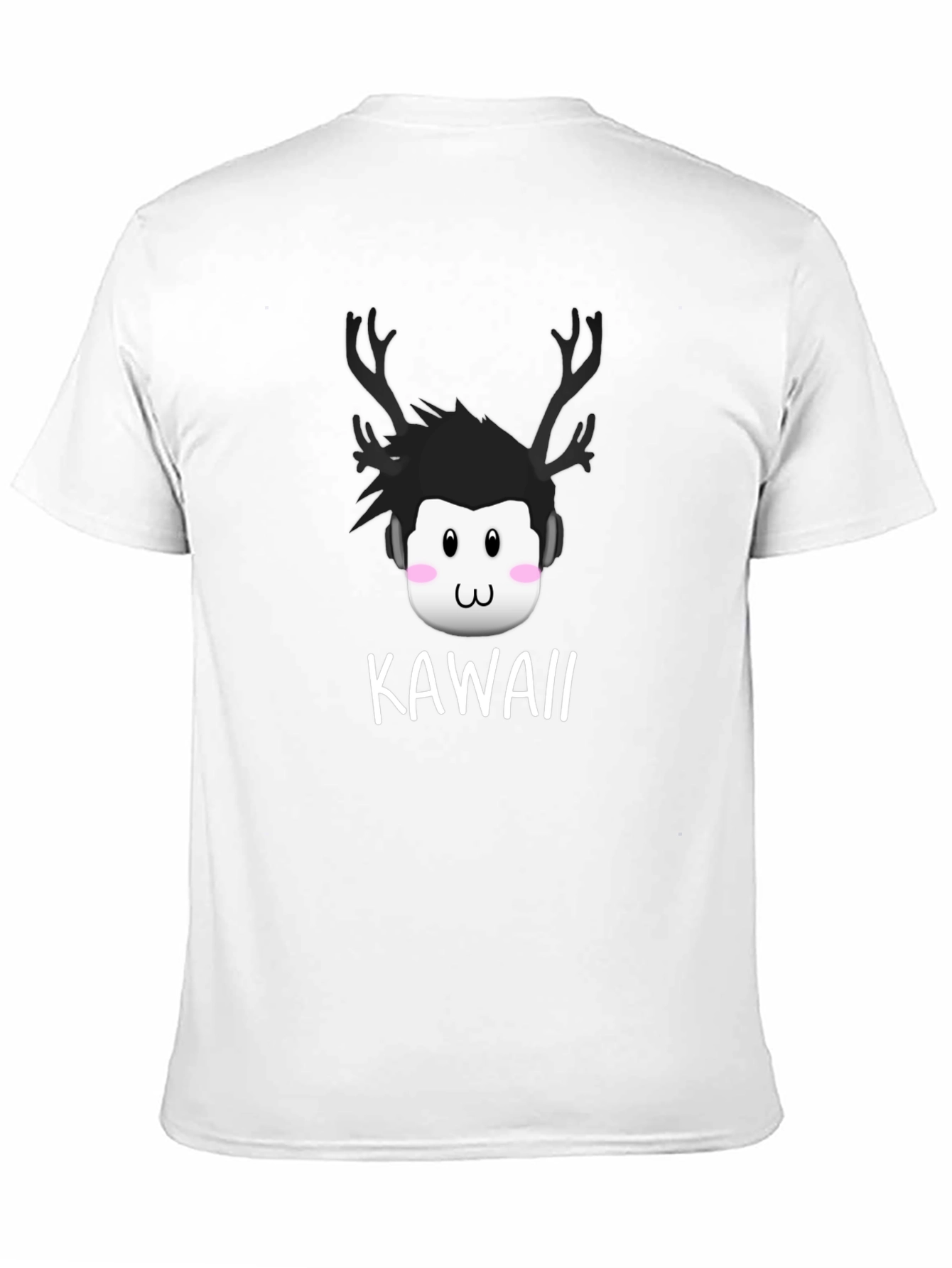 Kawaii Deer Antler Graphic T-Shirt
