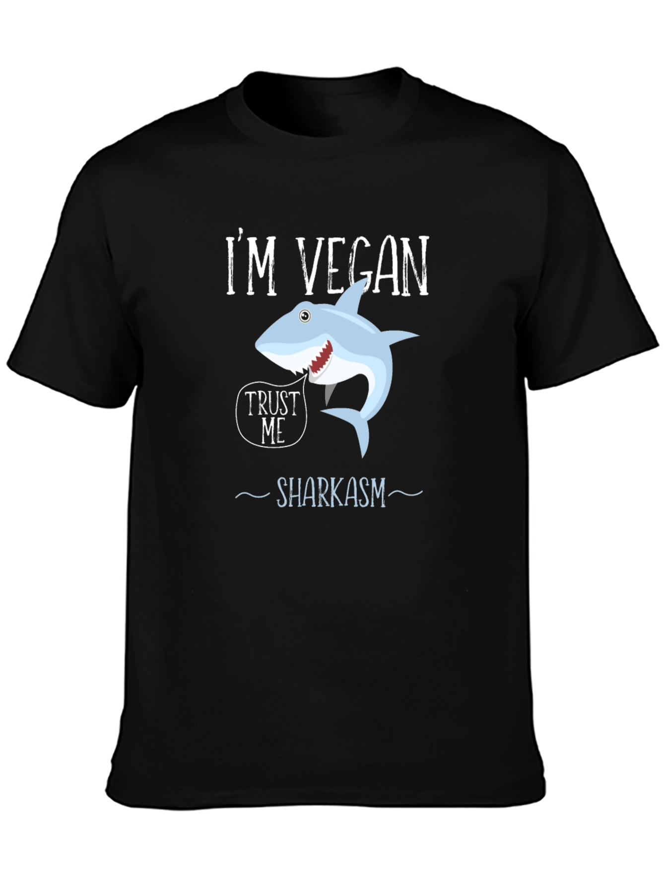 Vegan Shark T-Shirt - Funny Sharkasm Tee